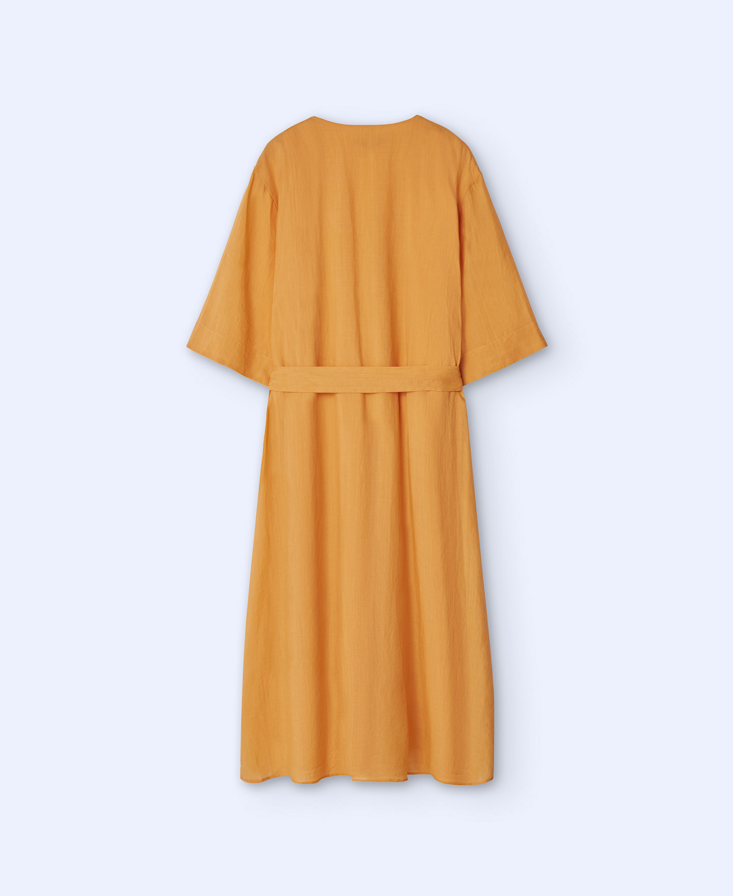 Vestido túnica en ramio y lyocell image number 5