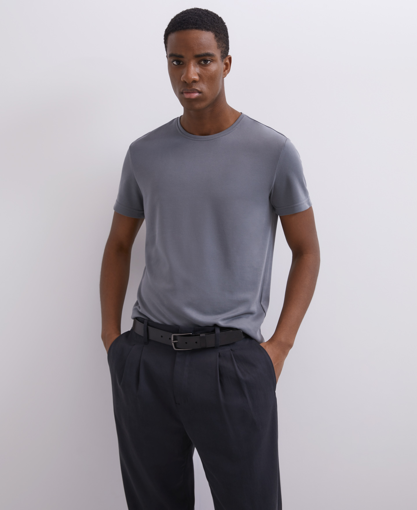 Modal crew neck t-shirt image number 0