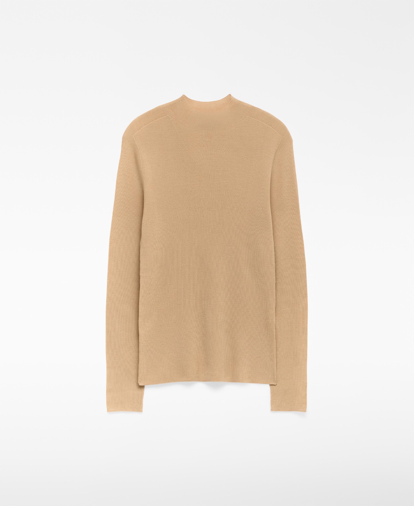 Camisola justa de lã merino para mulher image number 4