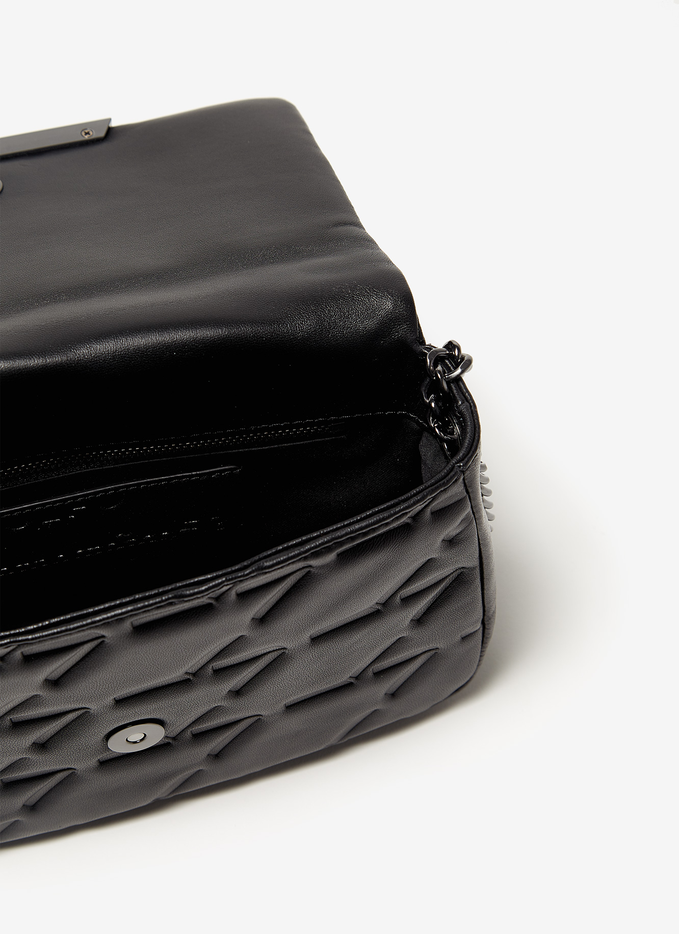 Medium quilted leather flapped bag image number 3