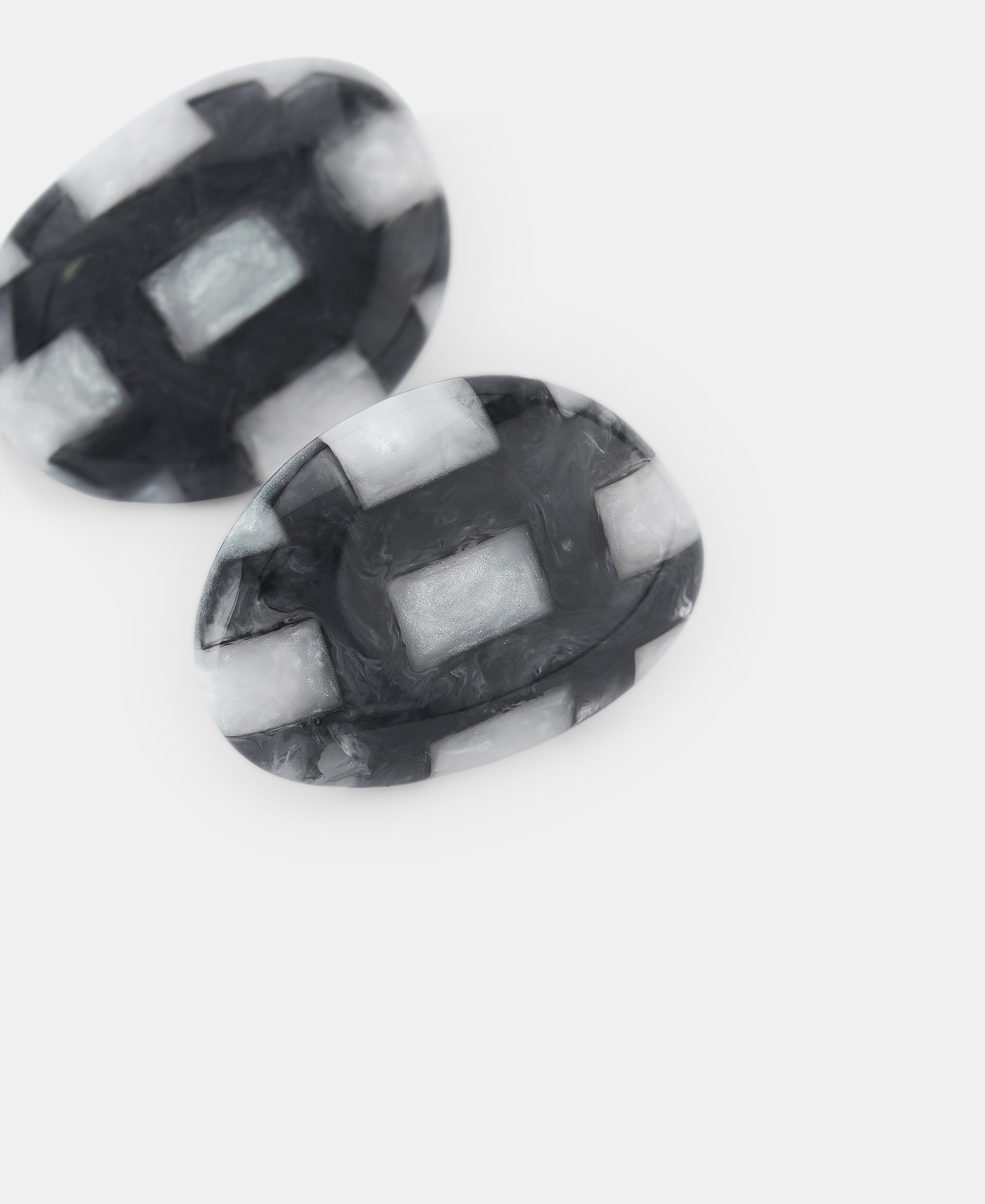 Synthetic amber earrings image number 2