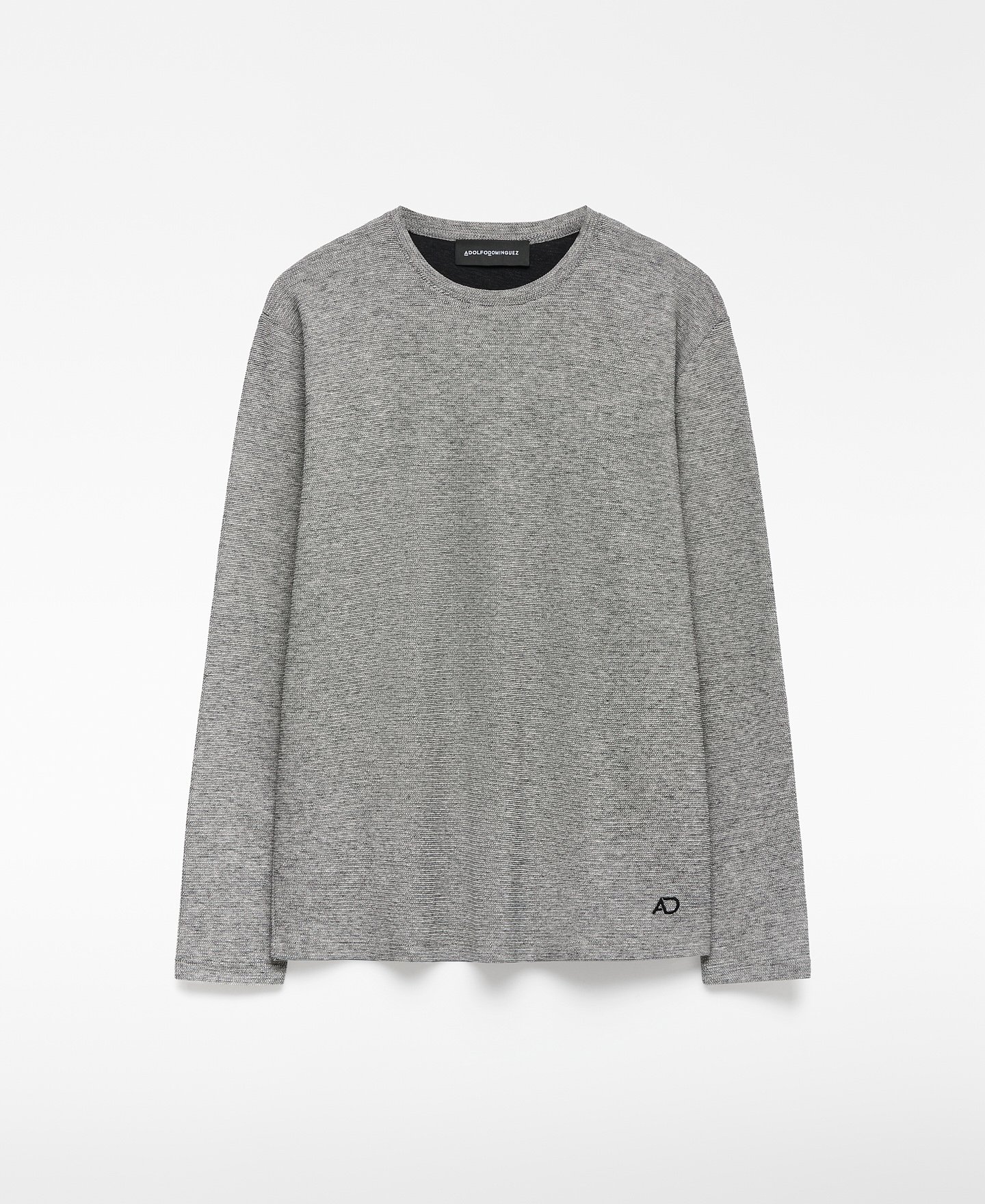 Cotton micro-texture T-shirt man image number 4