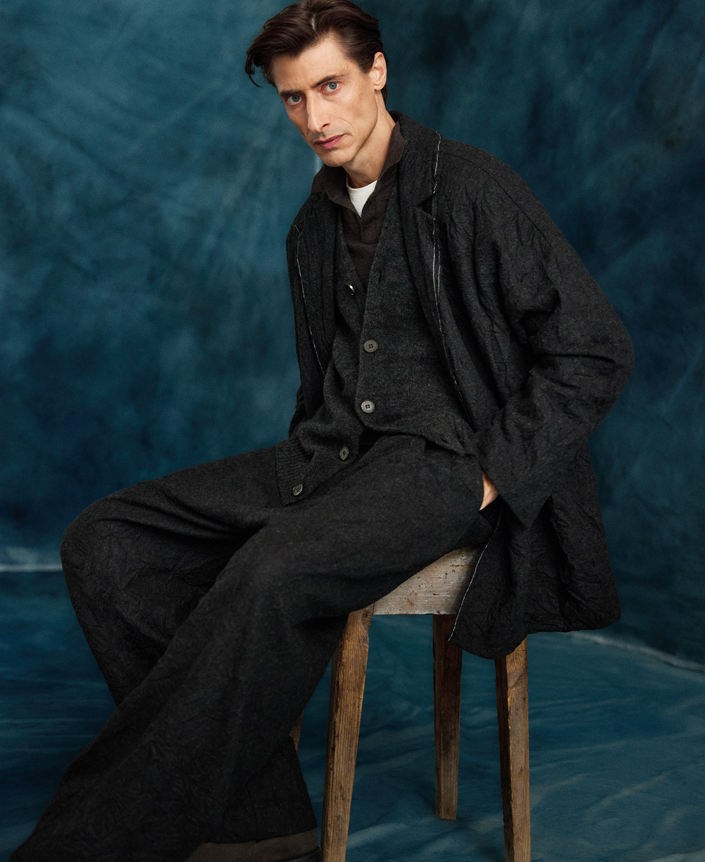 Crinkle trousers man image number 3