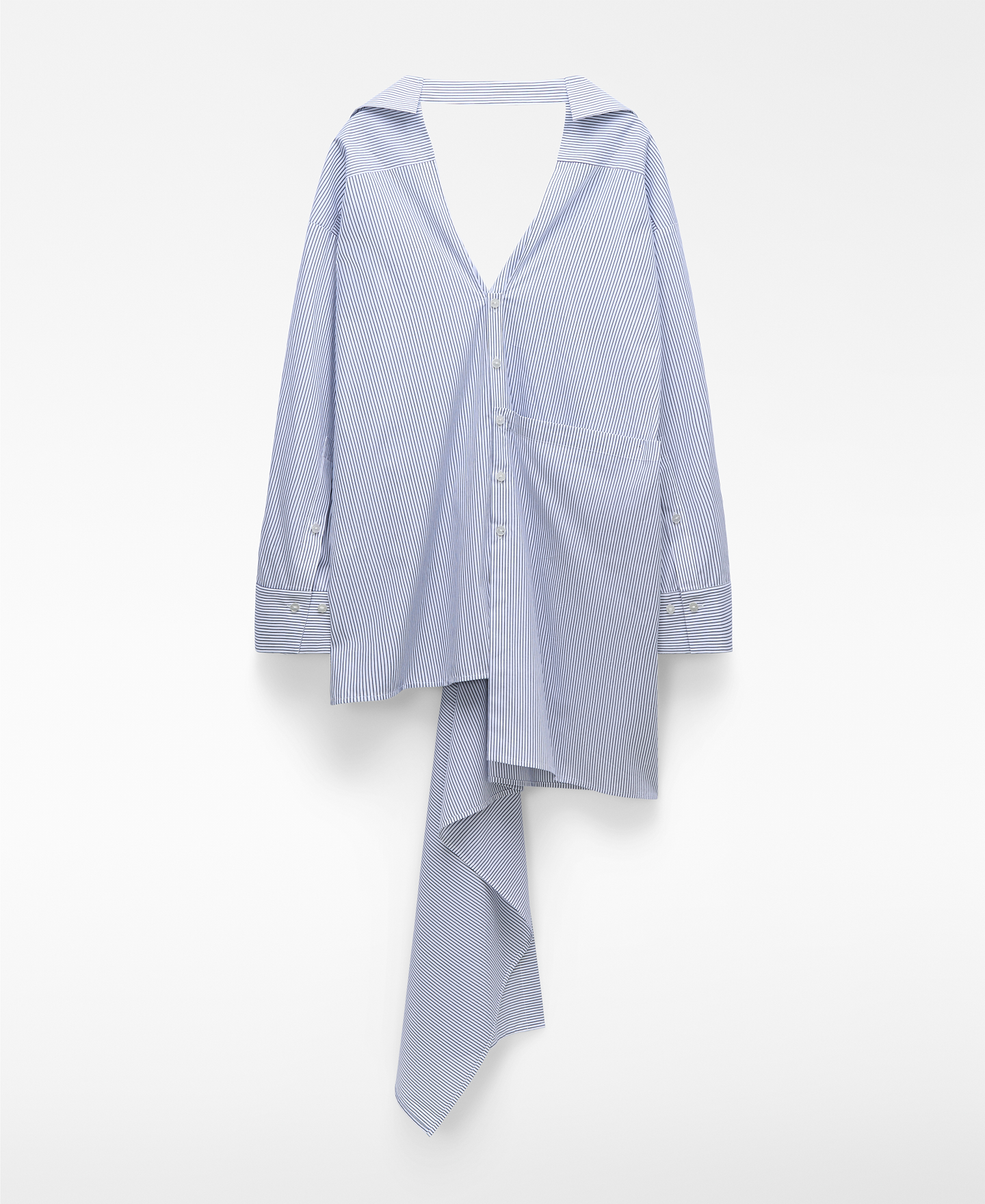 Striped unstructured shirt woman image number 5