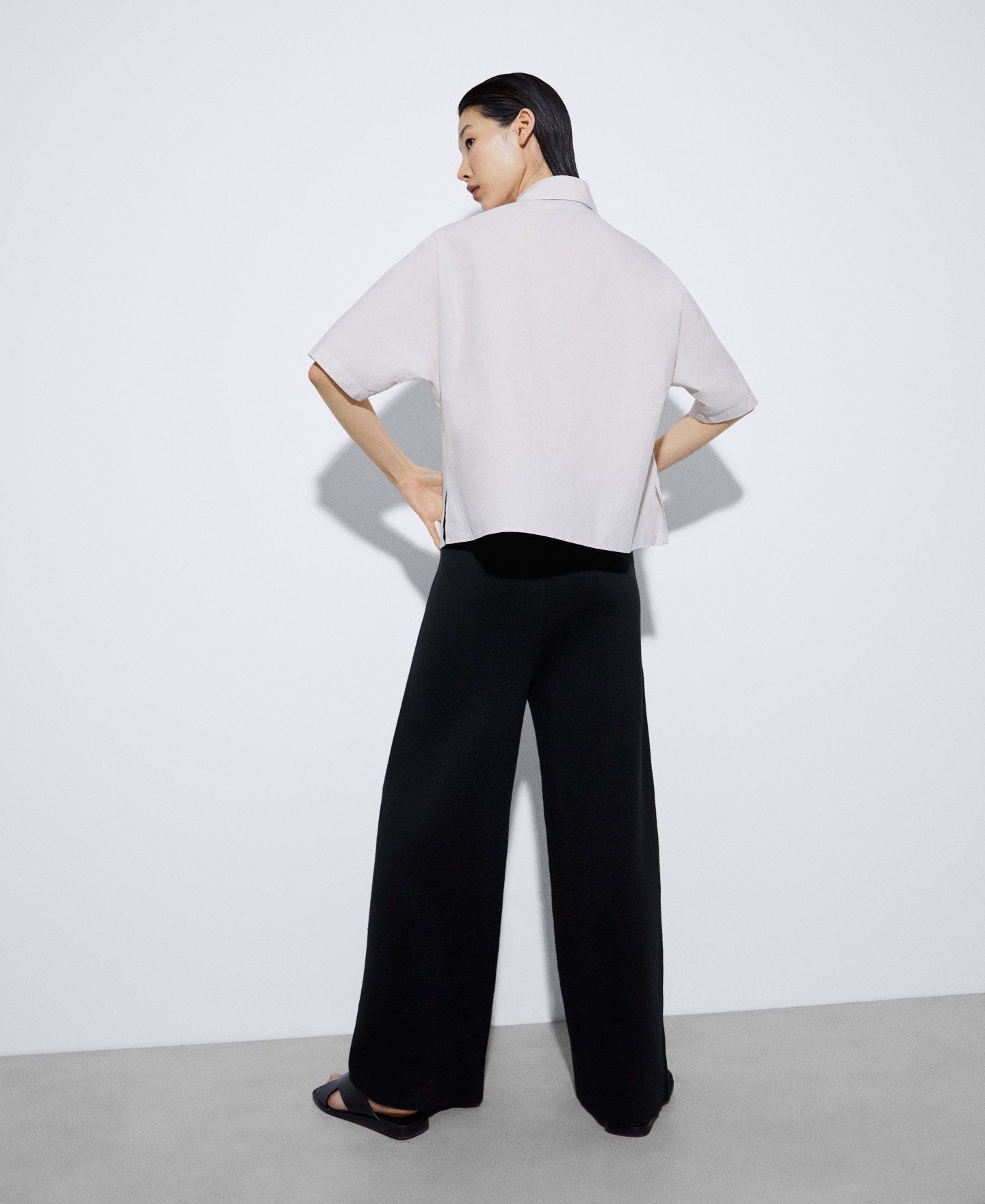 Short sleeve cotton overshirt image number 2
