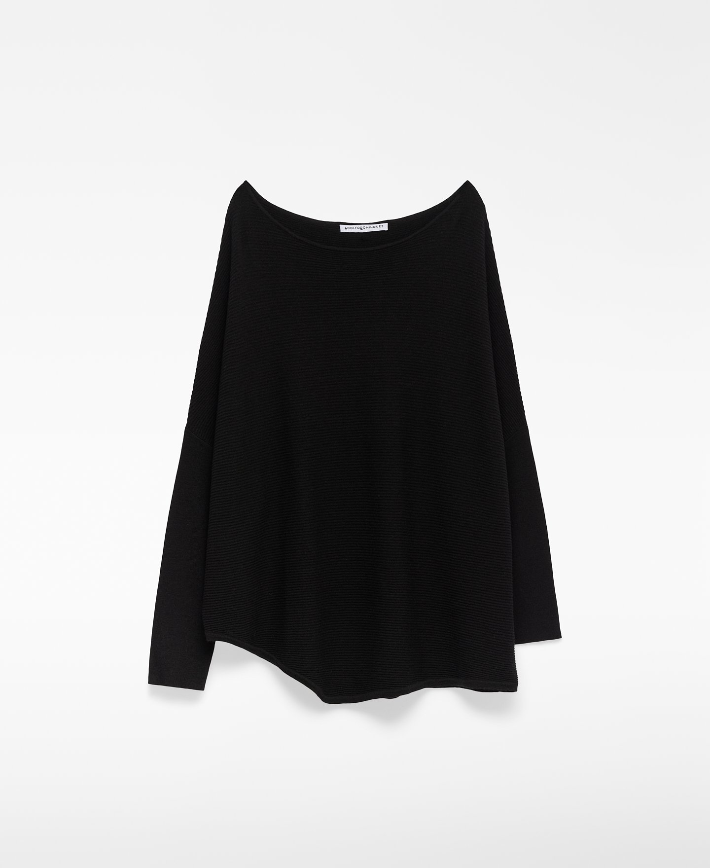 Structured knit asymmetric sweater woman image number 4