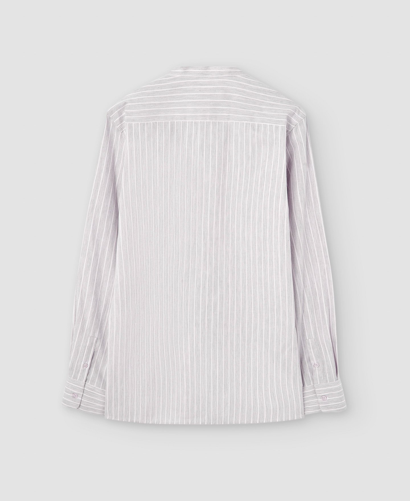 Mandarin collar cotton shirt image number 5