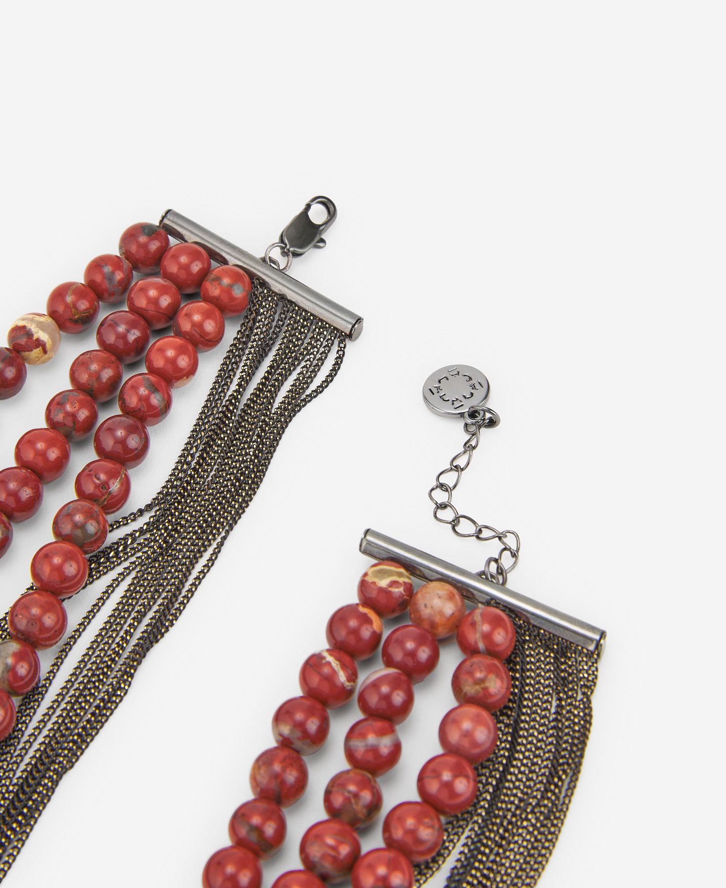 Fine chains natural stone necklace image number 2