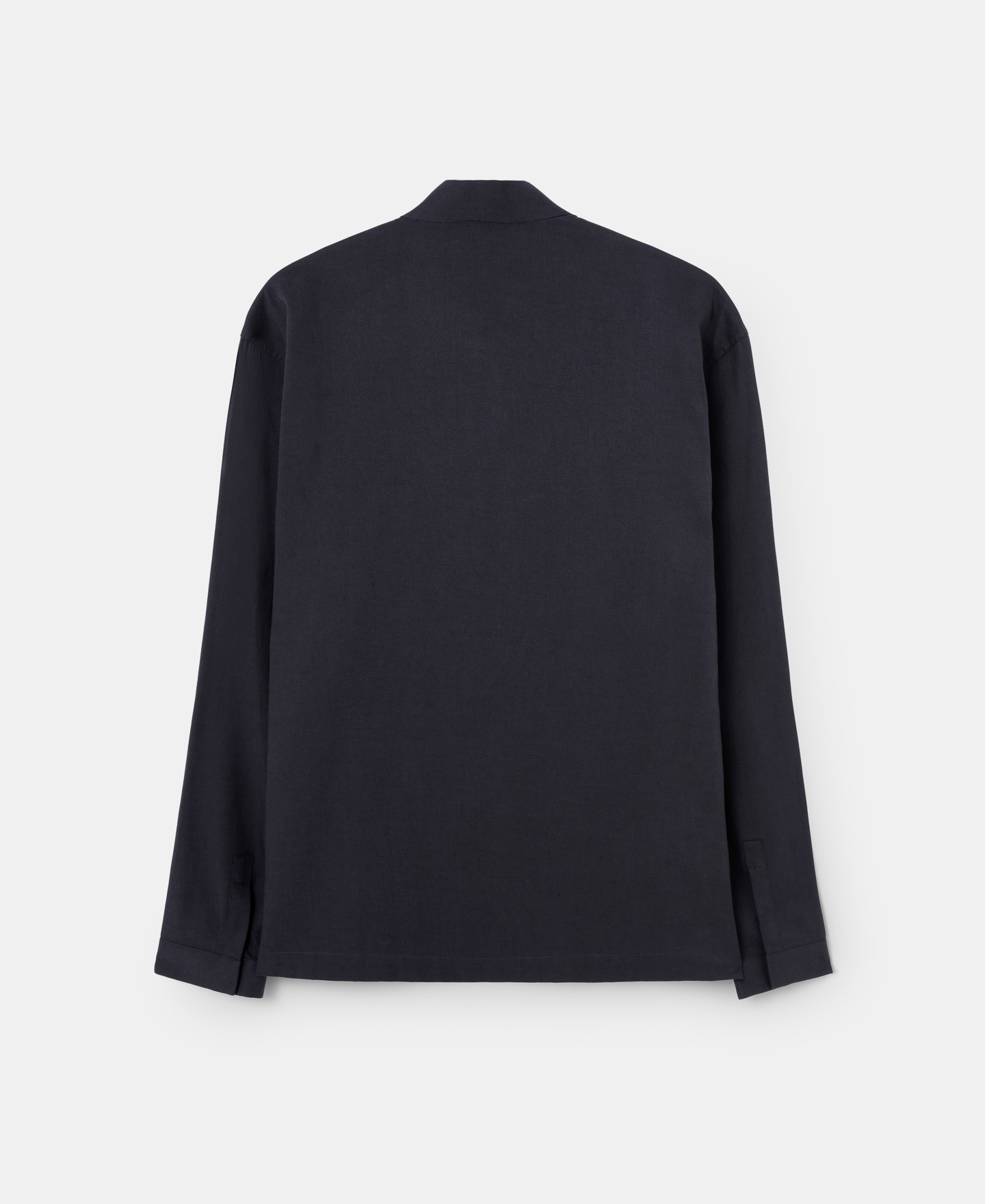 mandorin collar lyocell cotton shirt image number 5