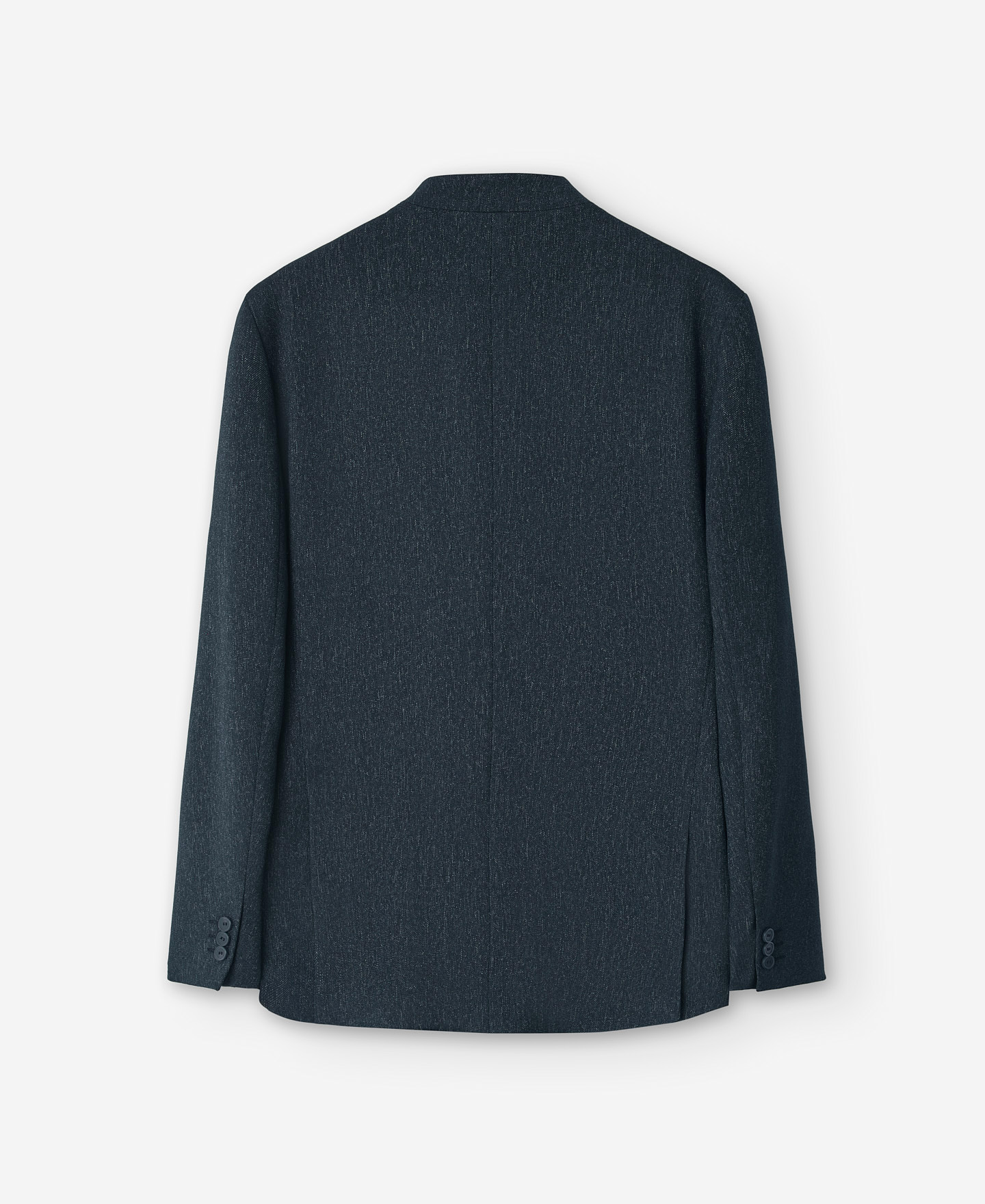 Grey Mandarin collar blazer for men image number 5