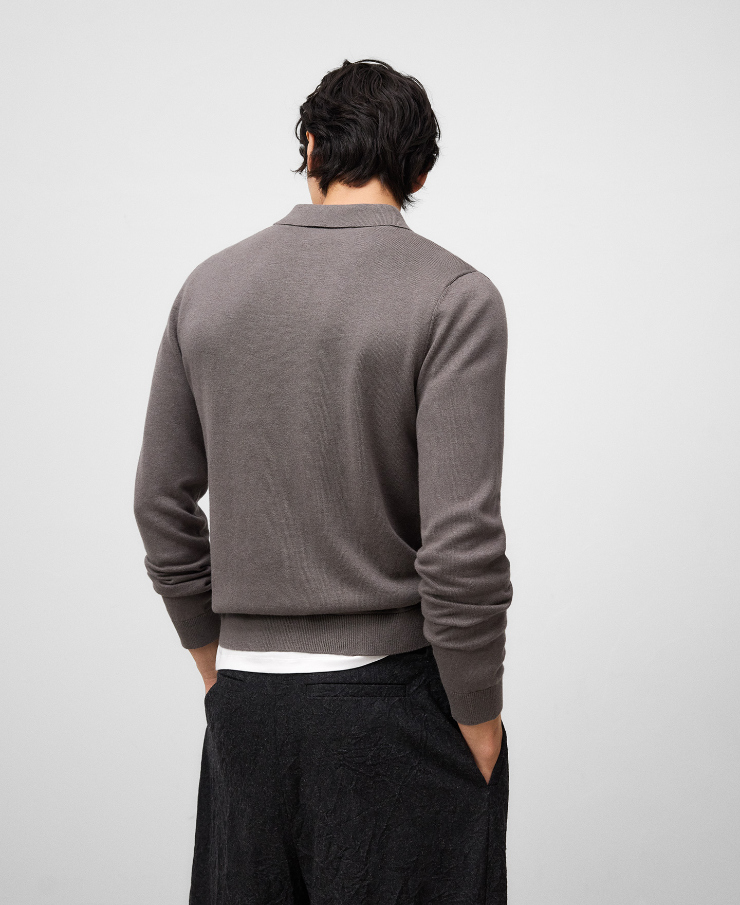 ロングスリーブヘザーポロ image number 2