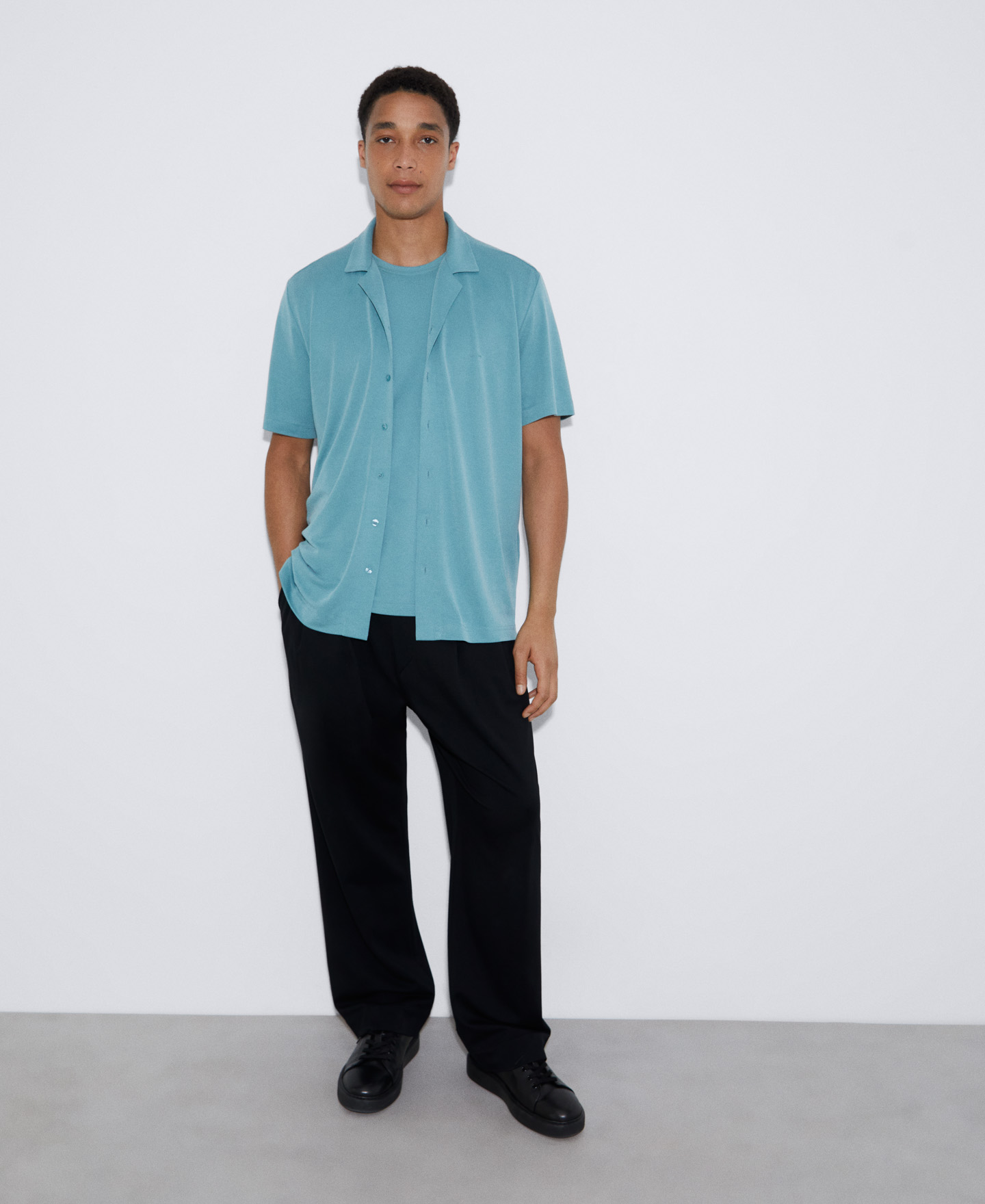 Responsible modal bowling shirt image number 1