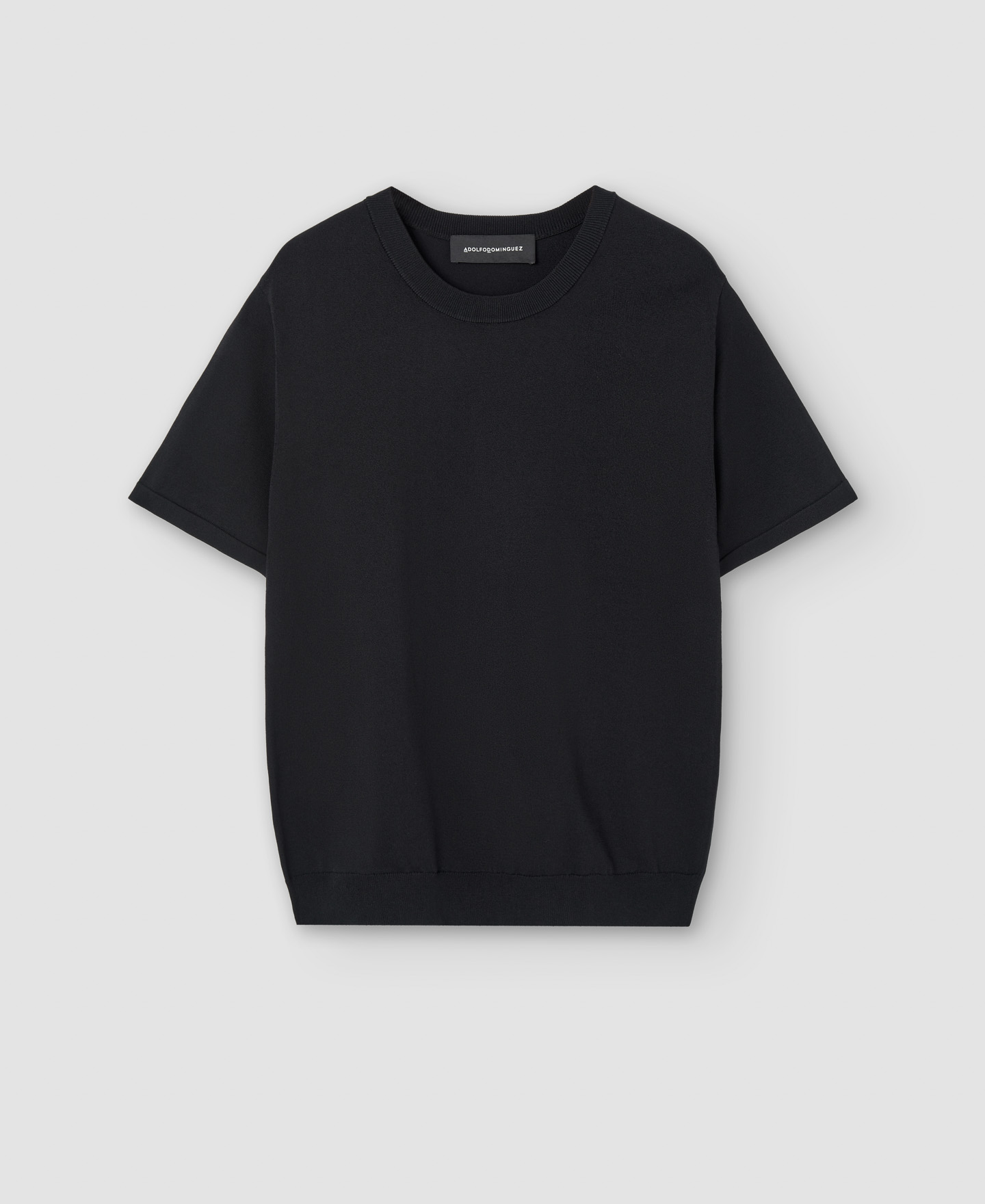 Crew neck knitted t-shirt image number 4