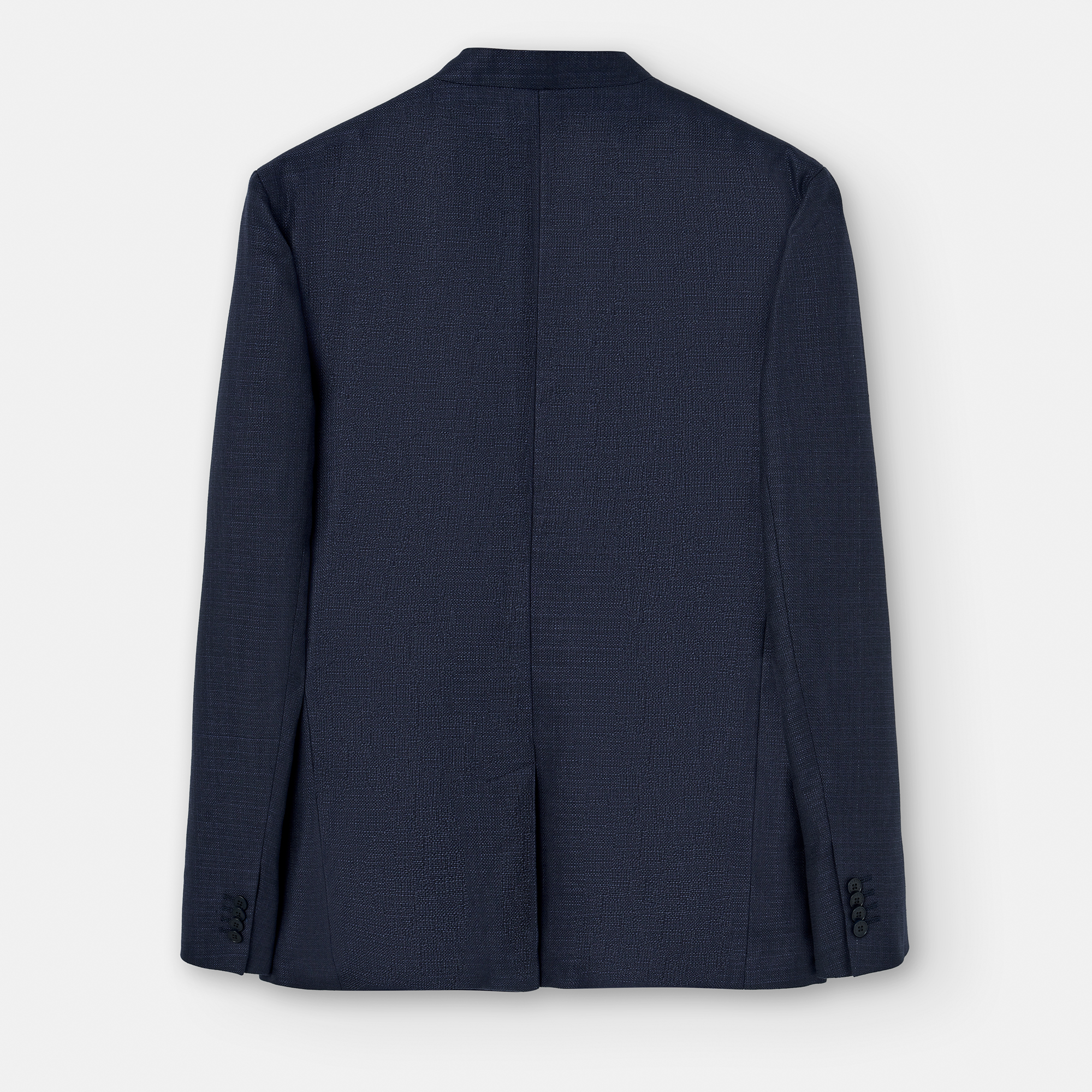 Cotton and linen Mao collar blazer image number 1