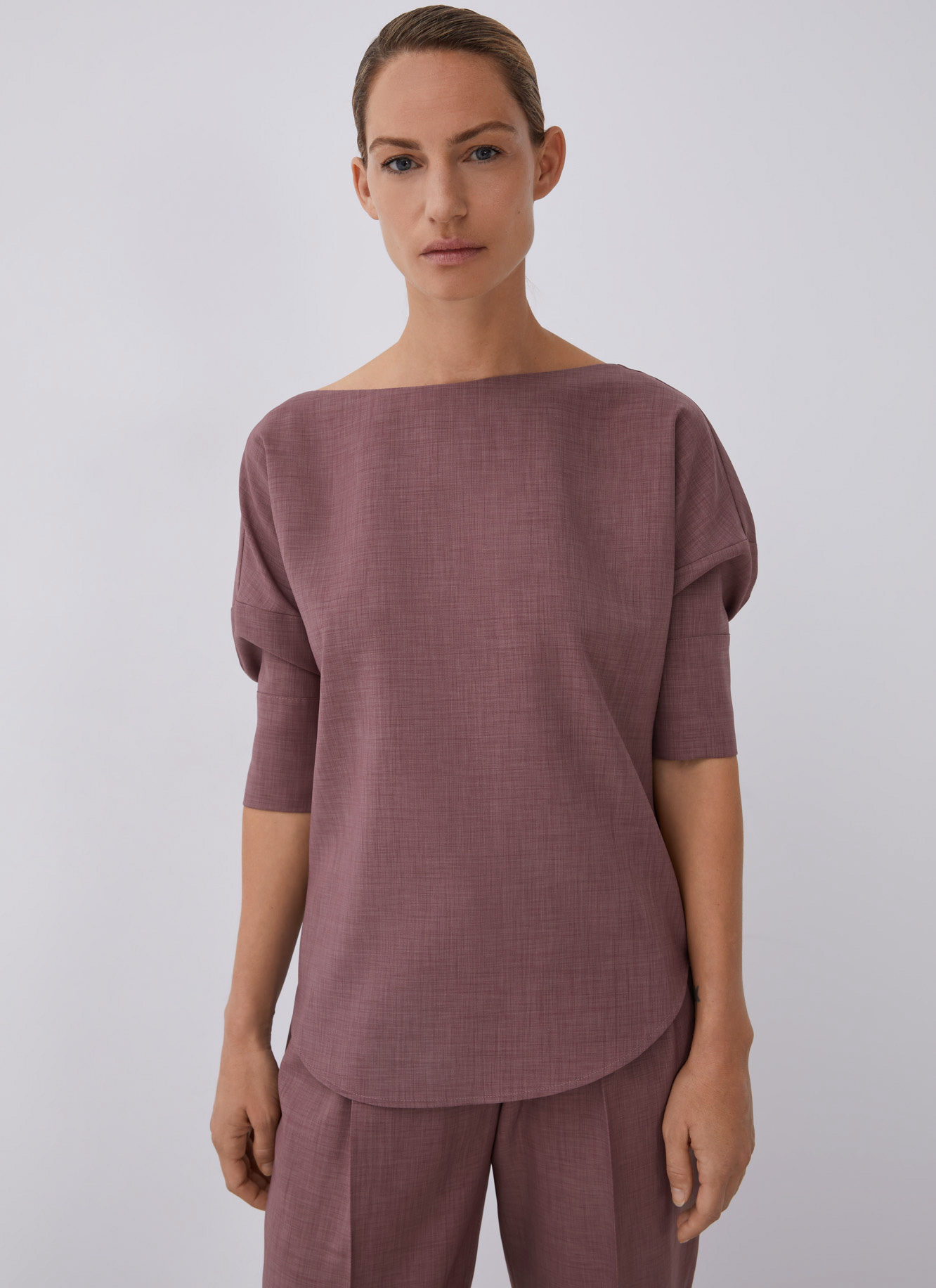 Blouse with puffed elbow sleeve image number 0