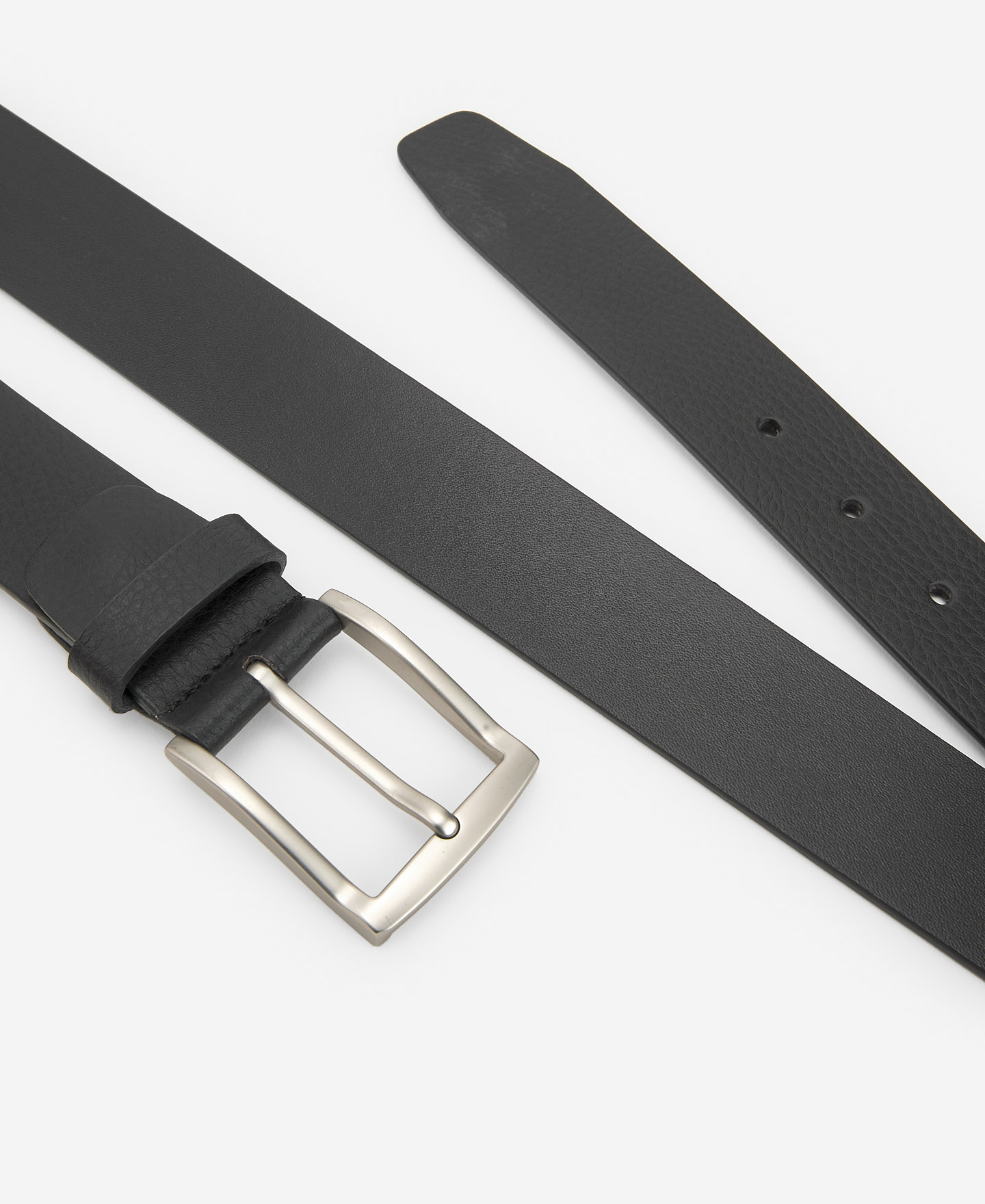 Black leather belt image number 2