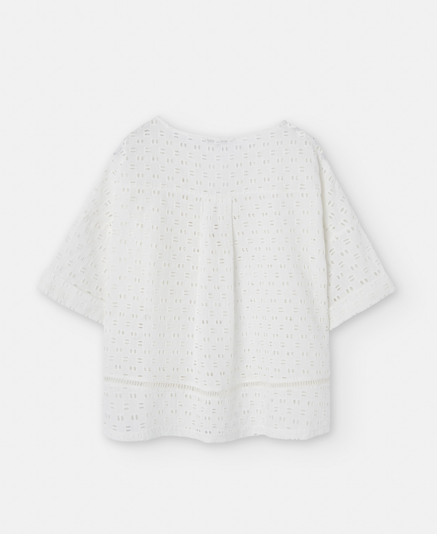 Camisa bordado con escote pico image number 5