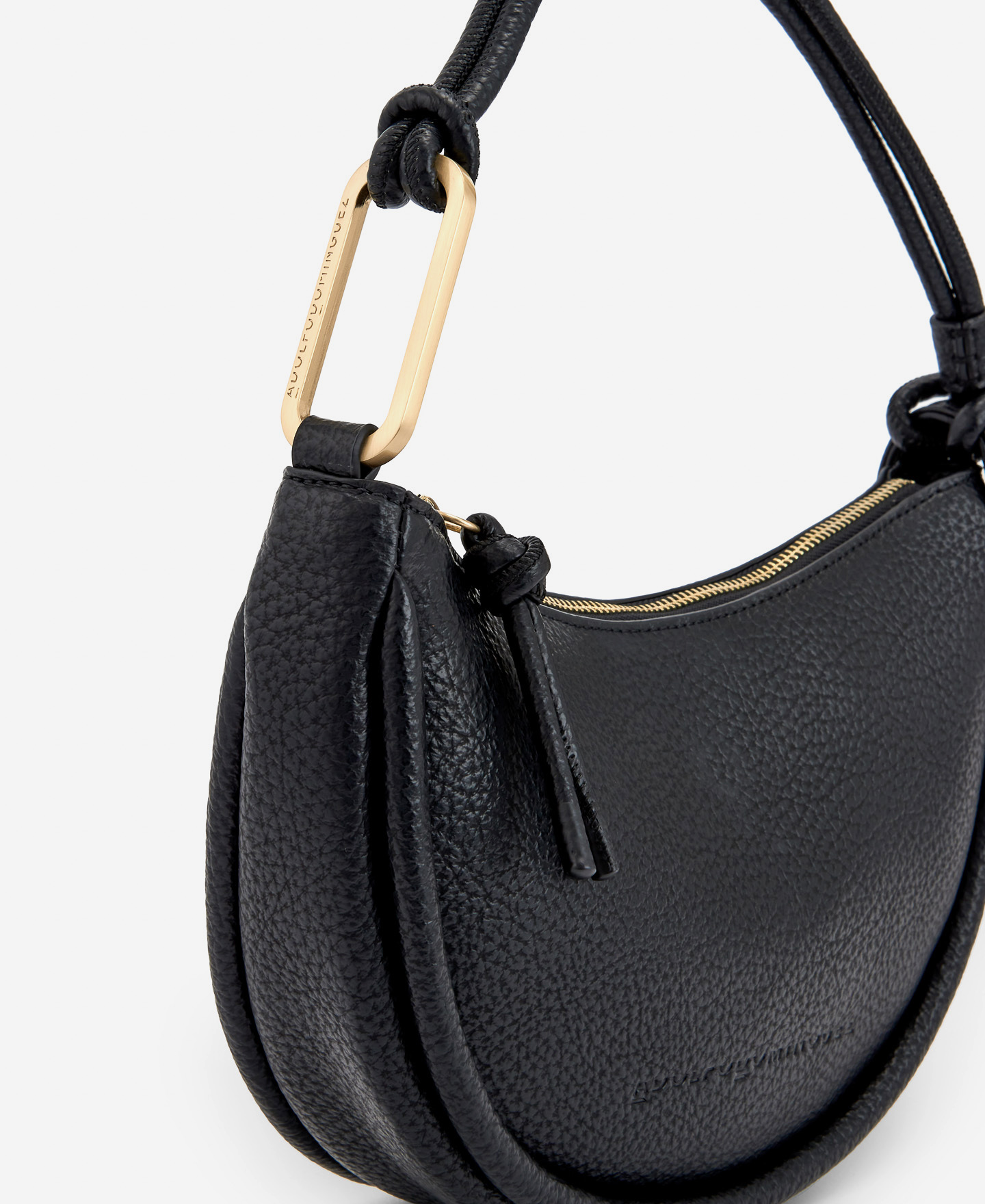Bolso baguette en poliuretano reciclado image number 3