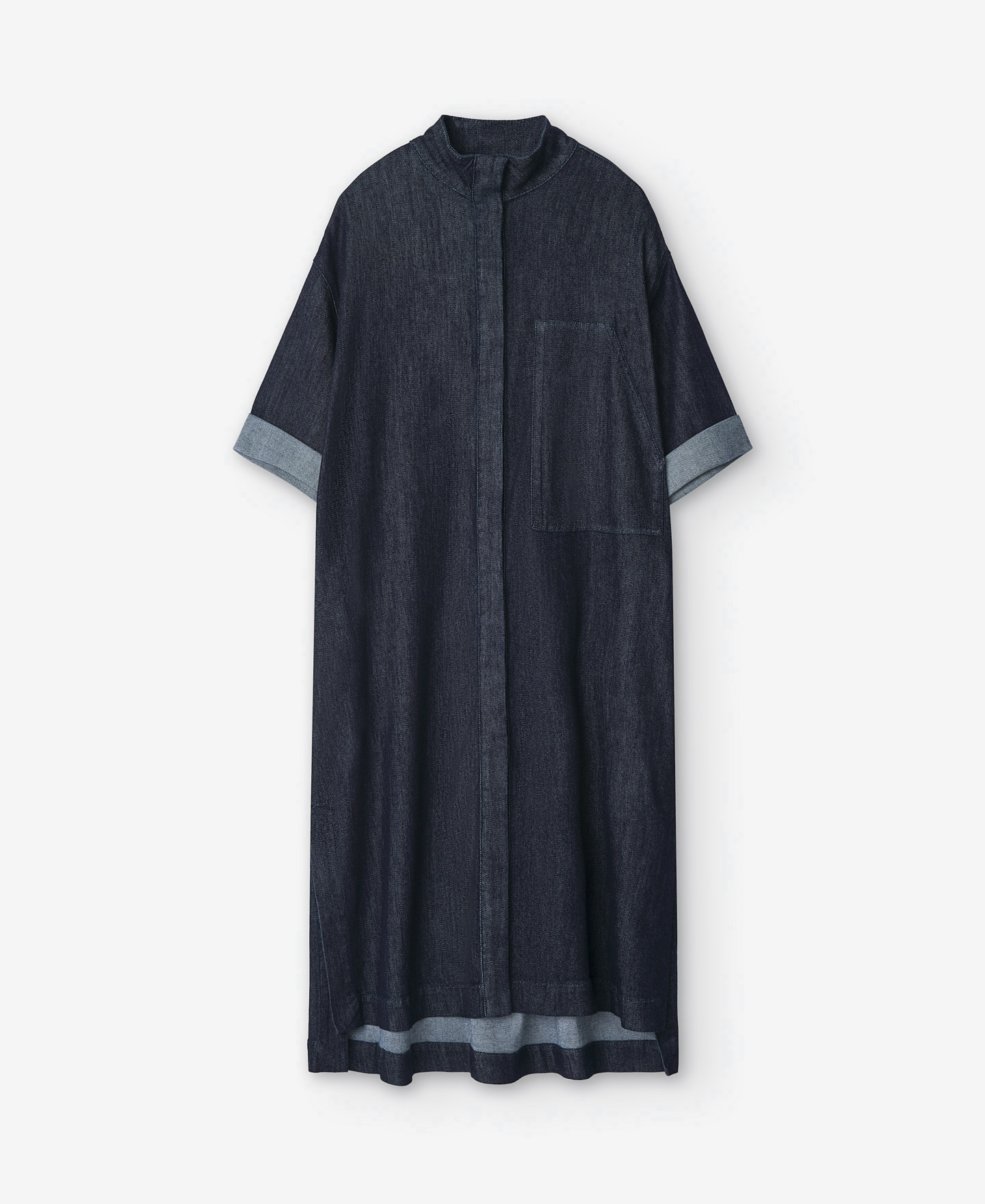 Vestido camisero denim image number 4