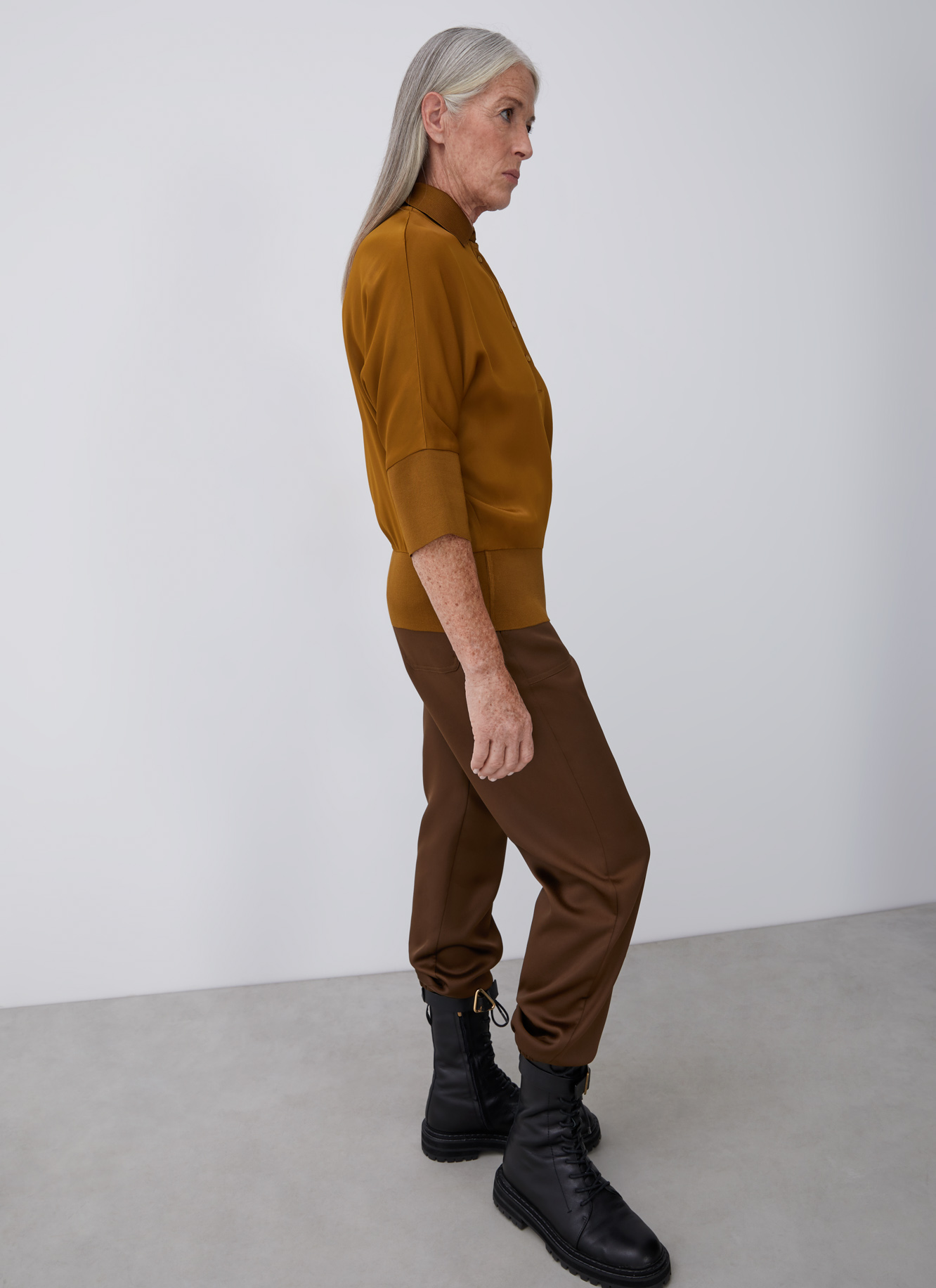 Viscose polo shirt image number 3