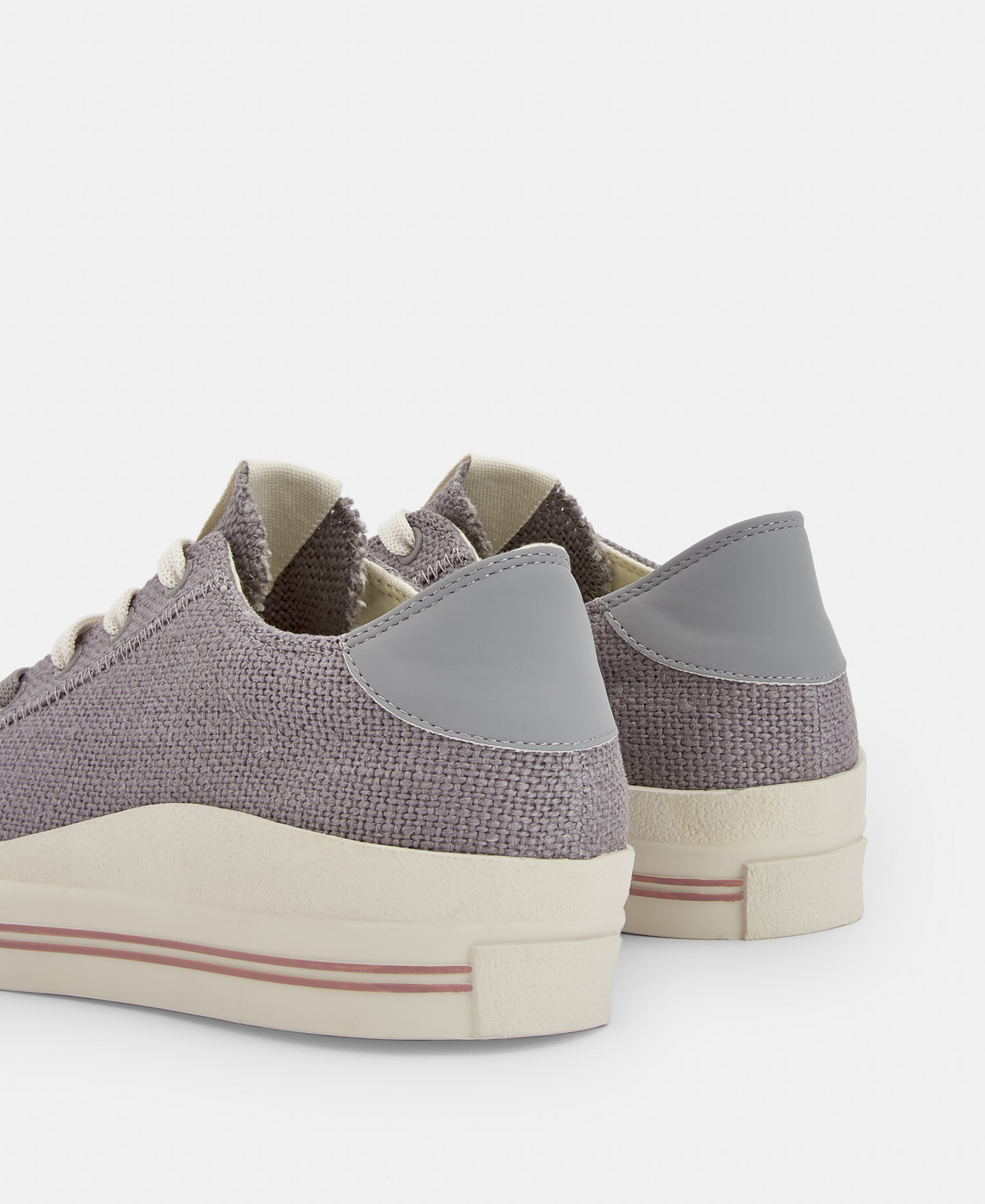 Linen trainer with maxi laces image number 2