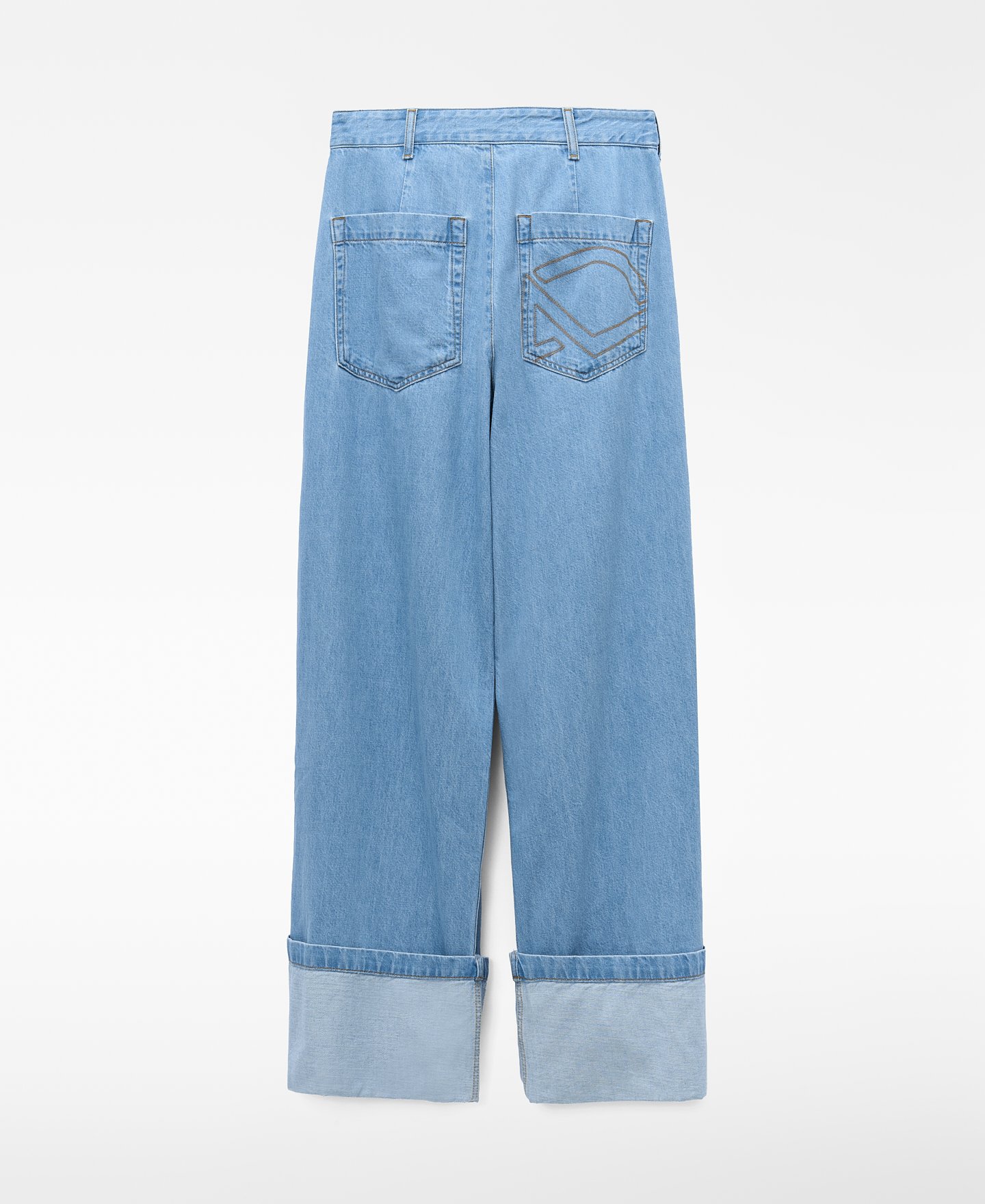 Pantal&oacute;n baggy cruzado denim algod&oacute;n image number 5