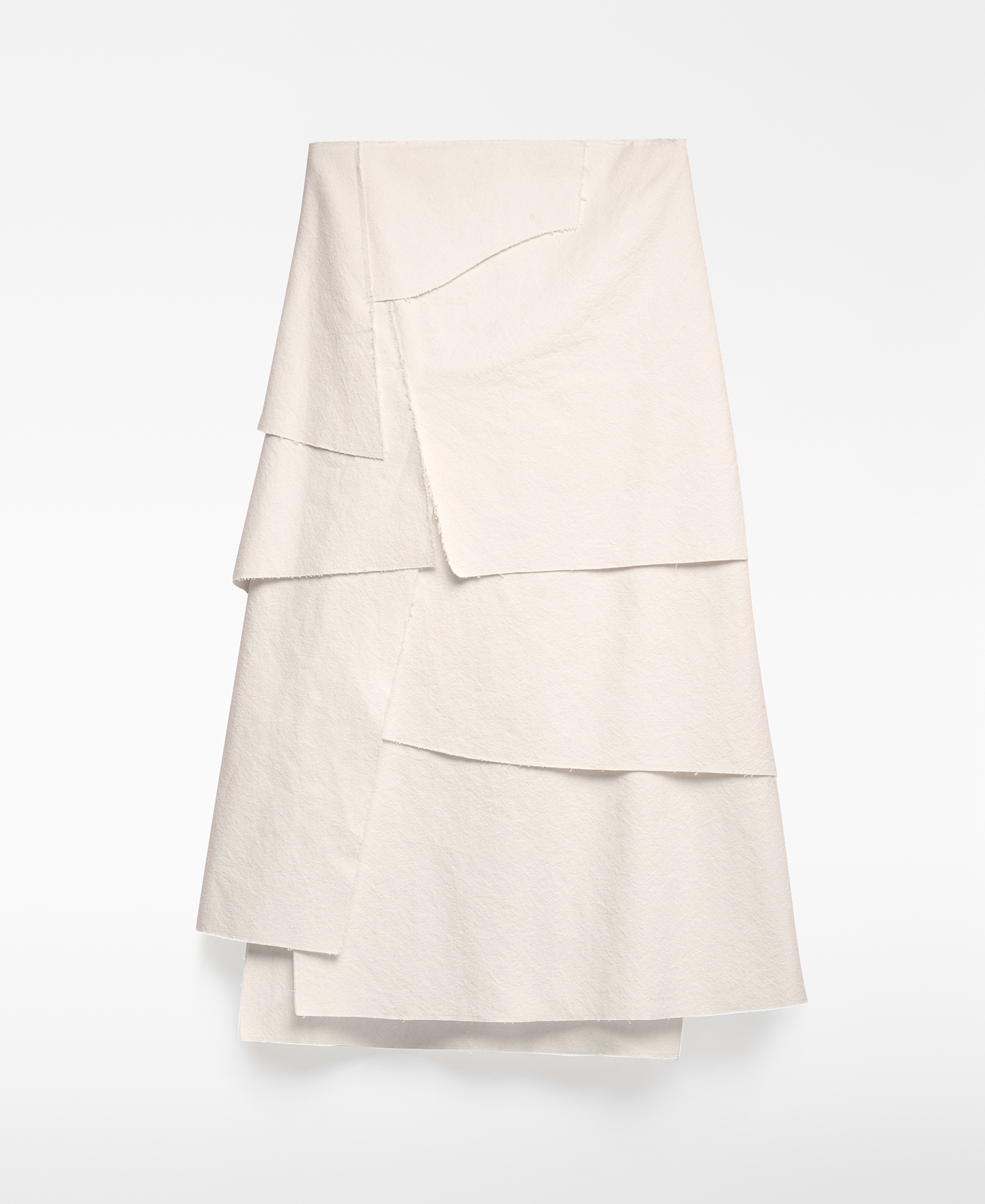 Falda midi capas superpuestas mujer image number 4