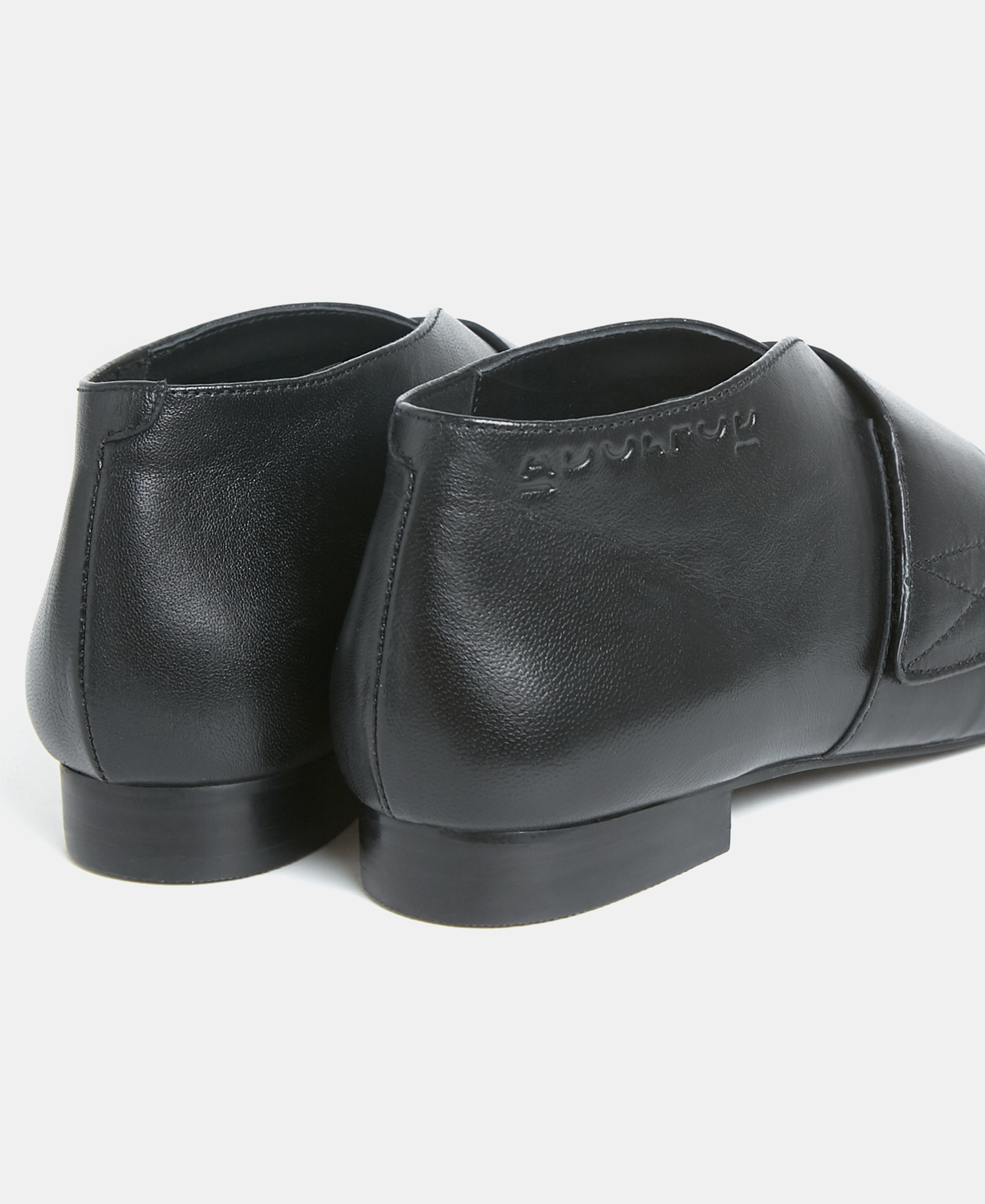 Velcro closure ankle boots in leather image number 2