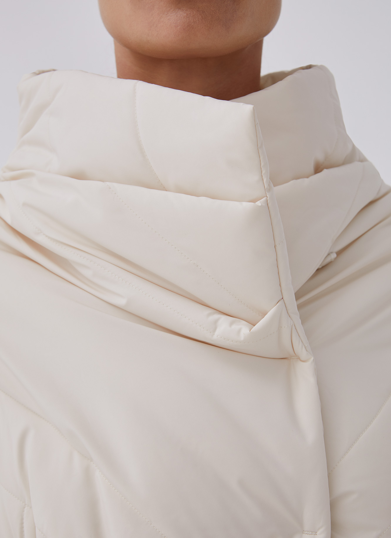 Padded jacket with side closure image number 2