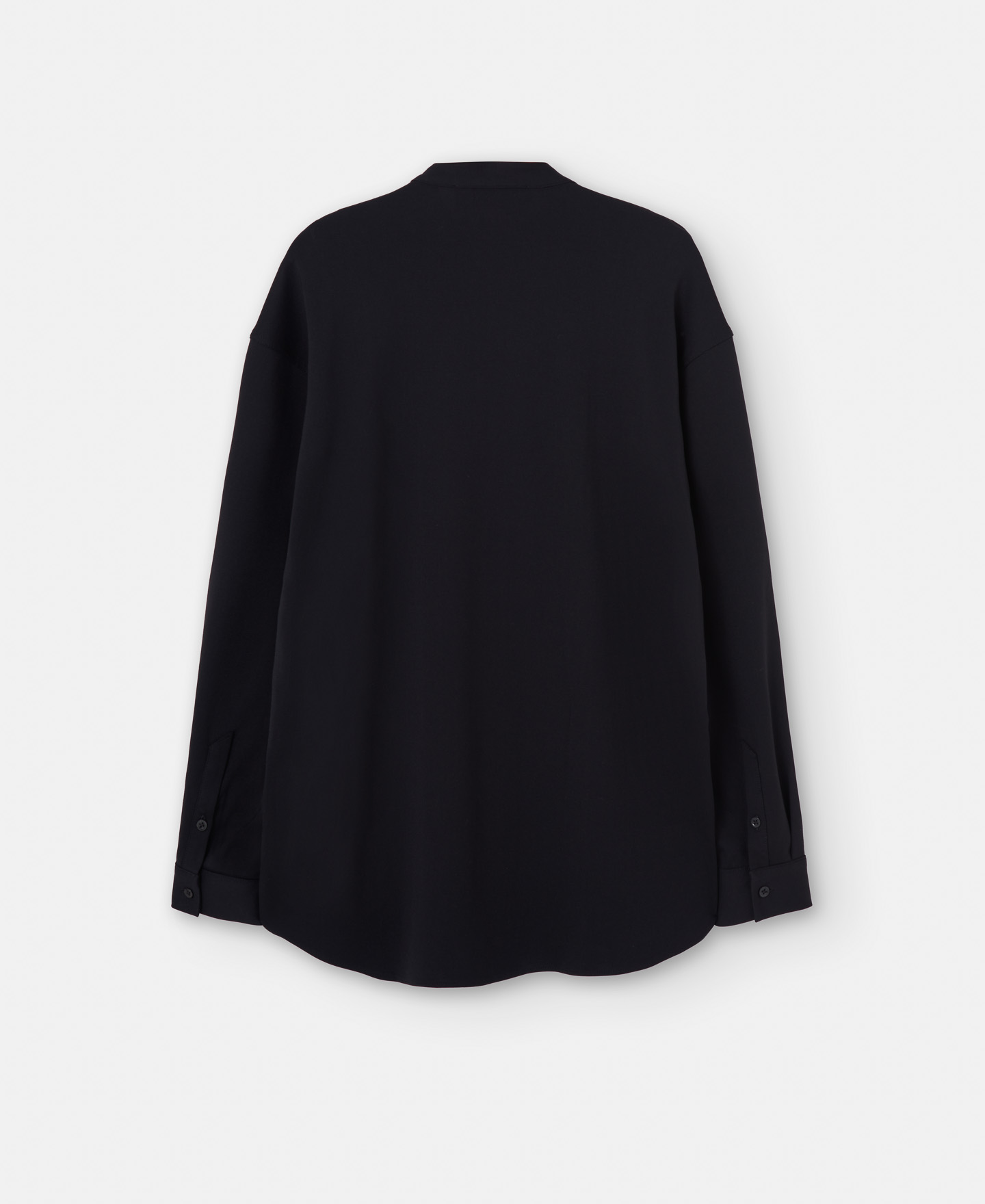 Mandarin collar knitted shirt image number 5