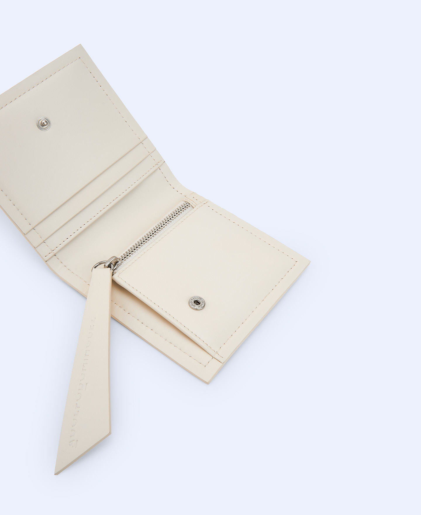 Asymmetric leather wallet image number 1