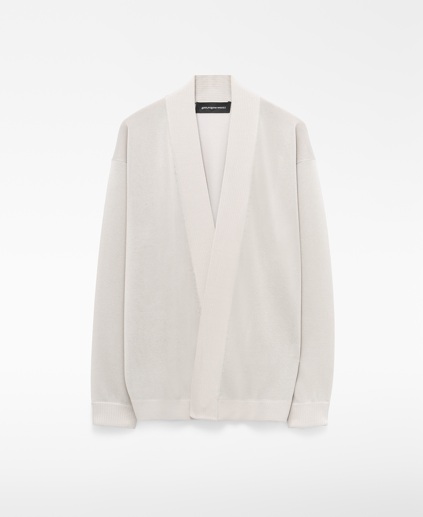 Semi-sheer knit kimono jacket image number 6
