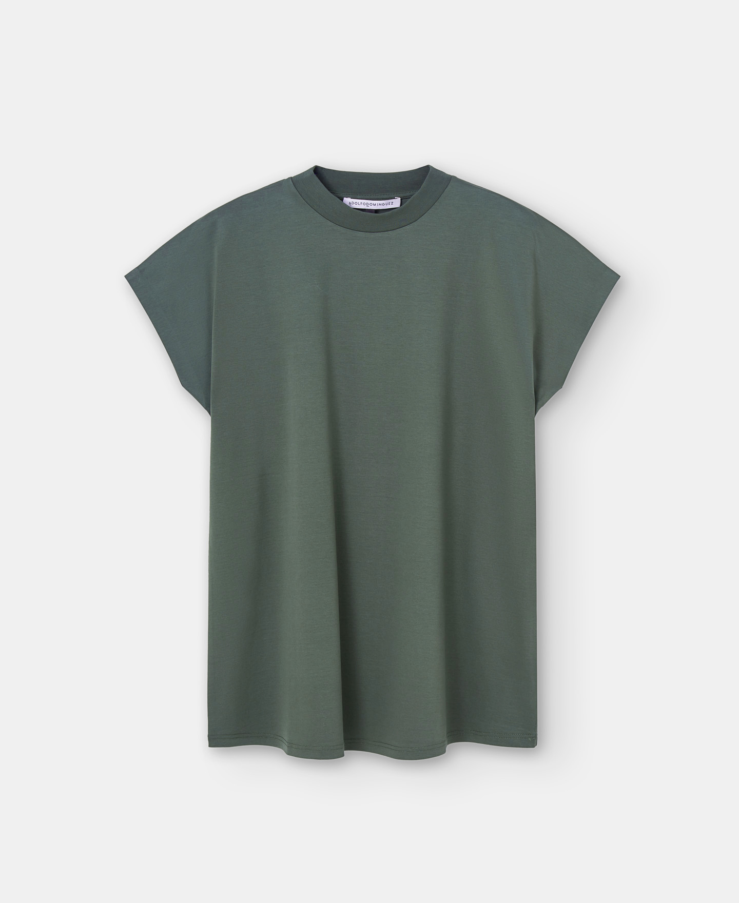 Camiseta cuello perkins algodón orgánico image number 4