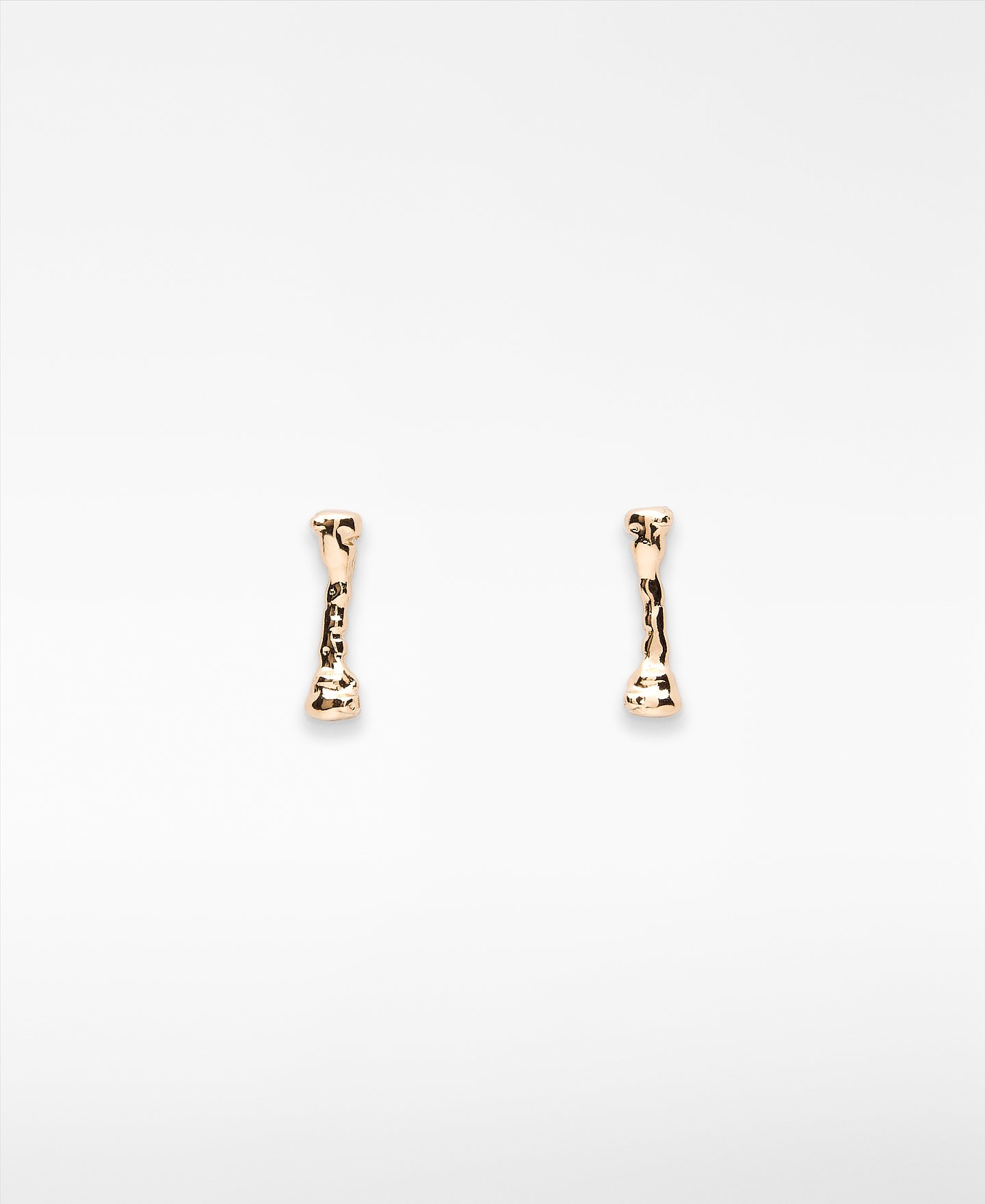 Turned piece earrings woman image number 0