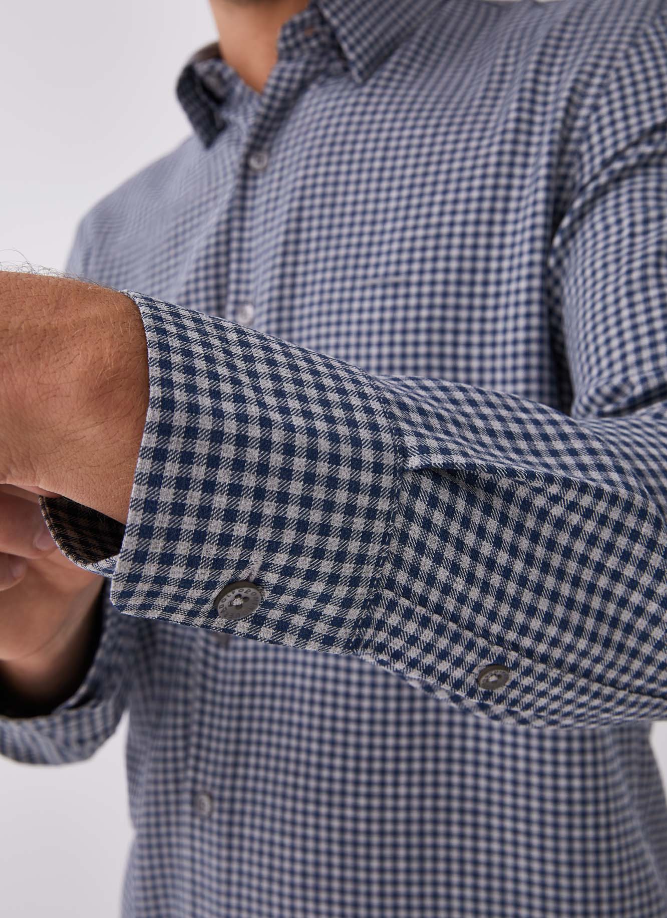Cotton vichy shirt image number 2