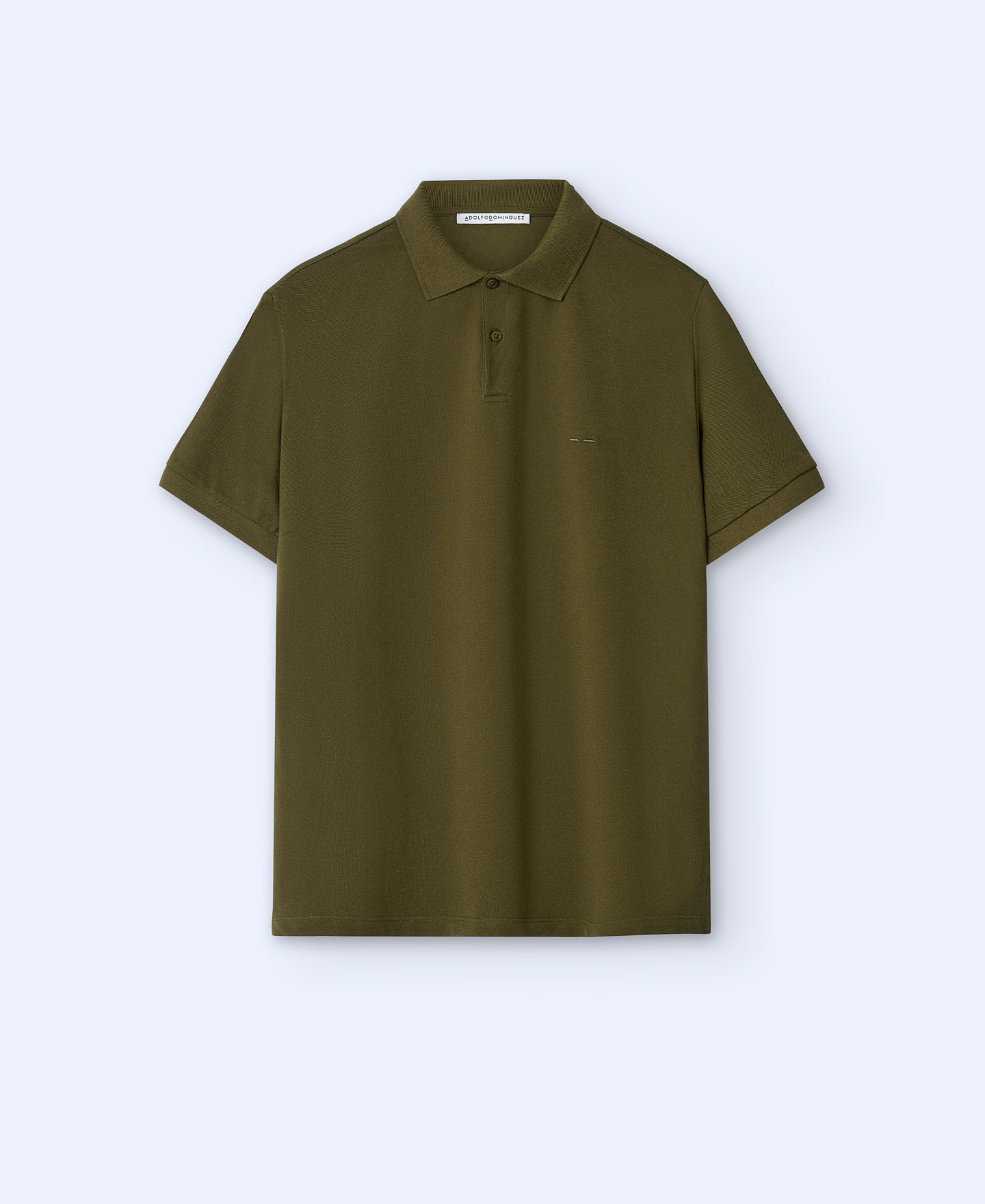 Polo slim fit en algodón image number 4