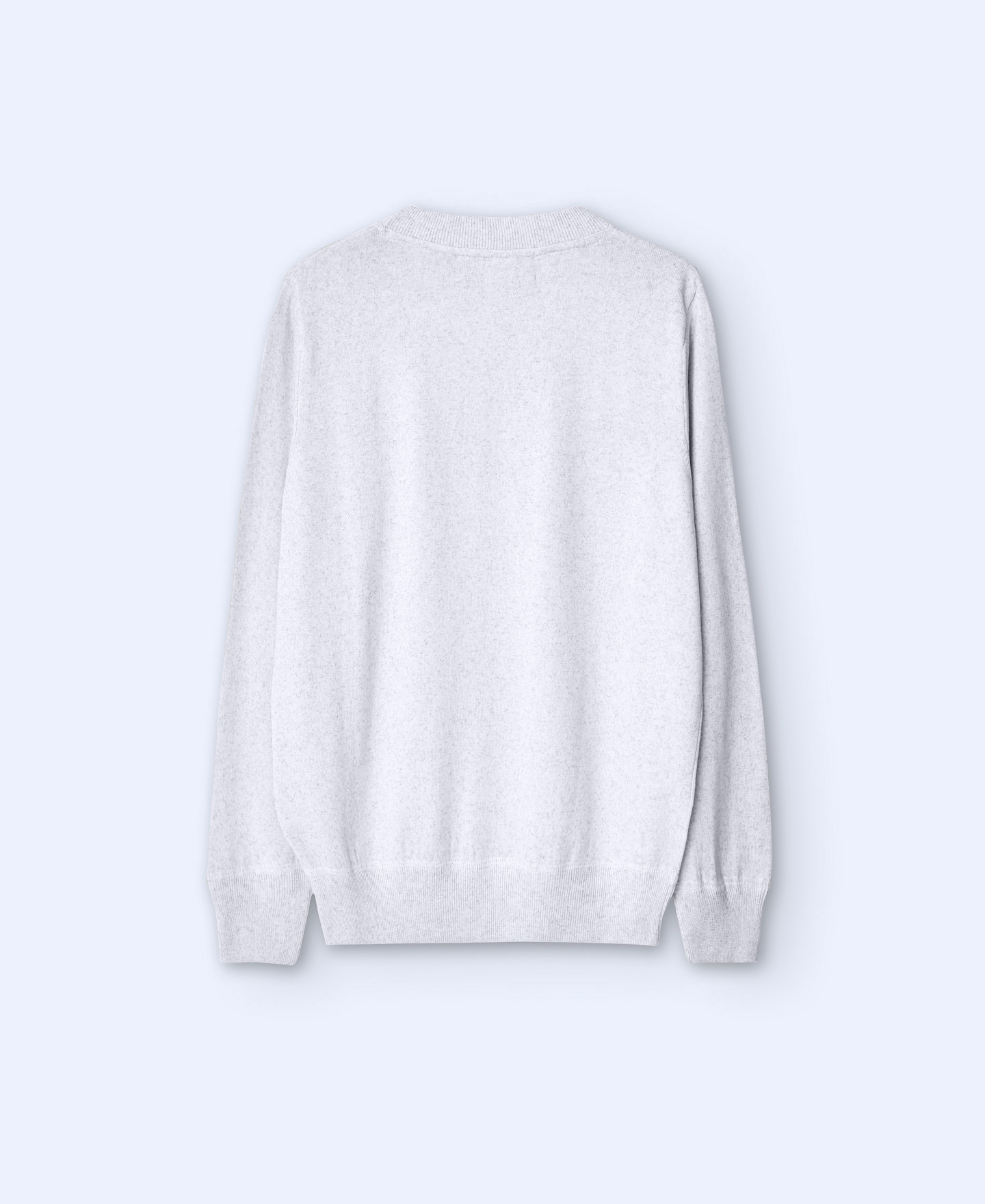 Regular fit mottled sweater image number 5