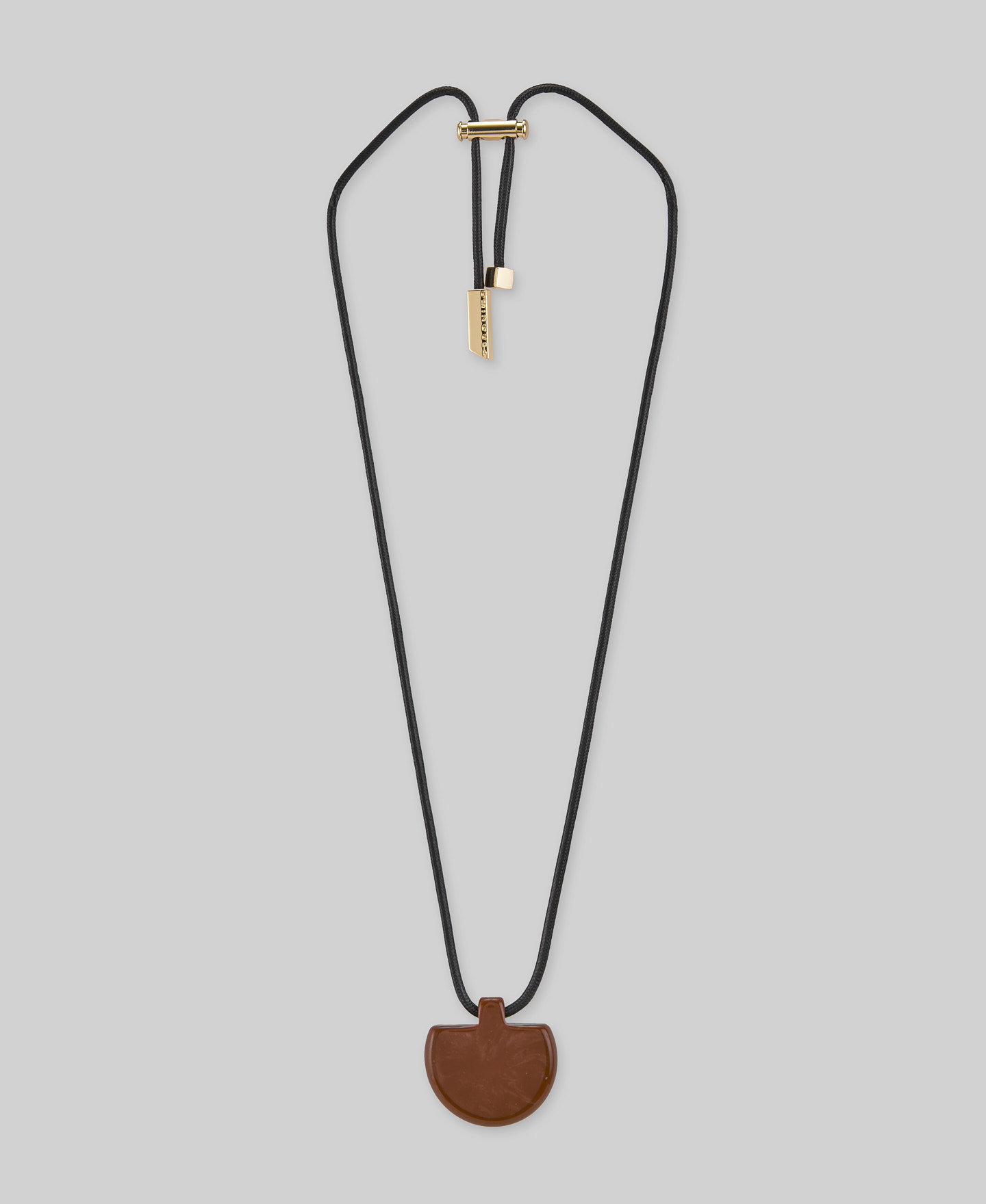 Resin piece necklace woman image number 0