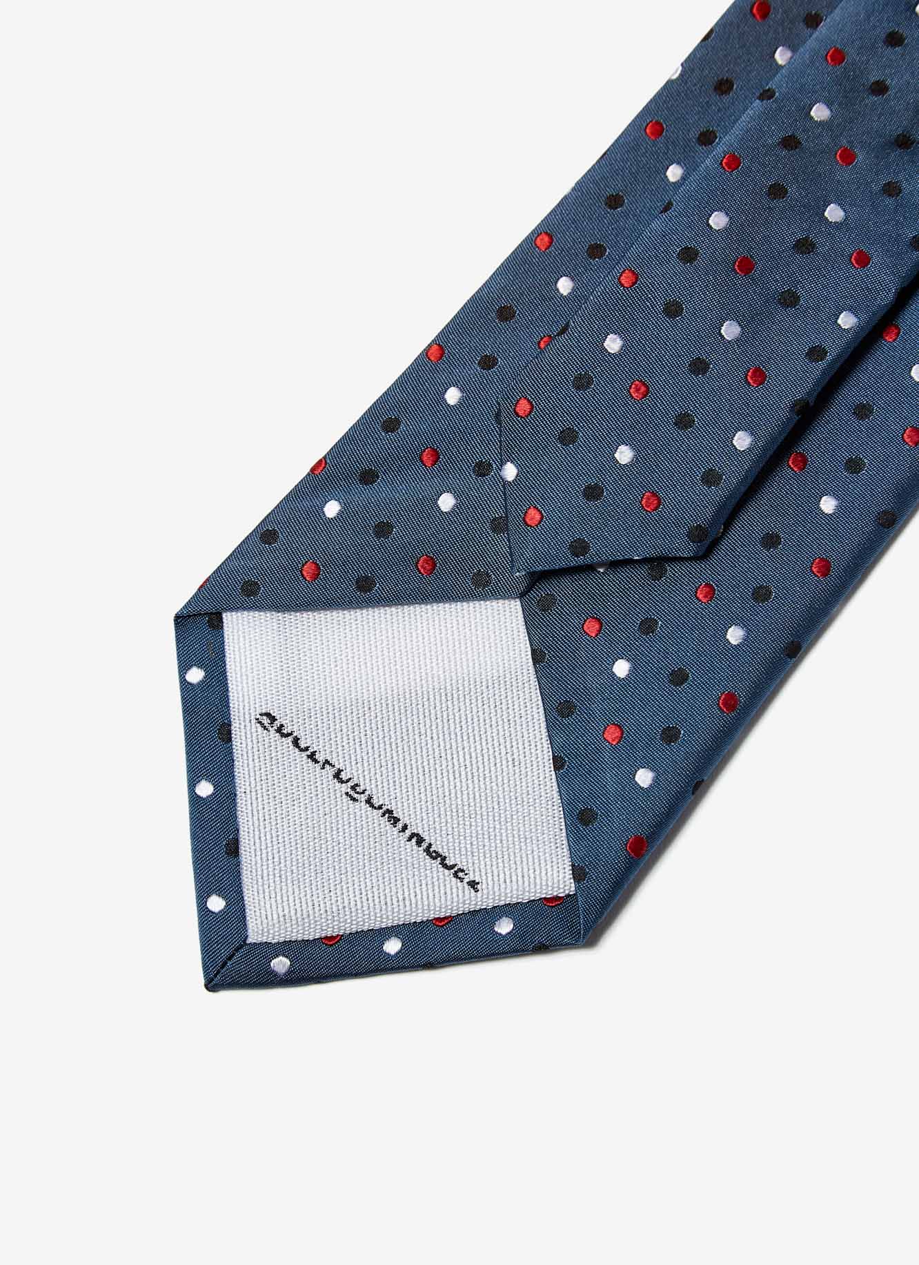 Corbata en jacquard de lunares image number 1