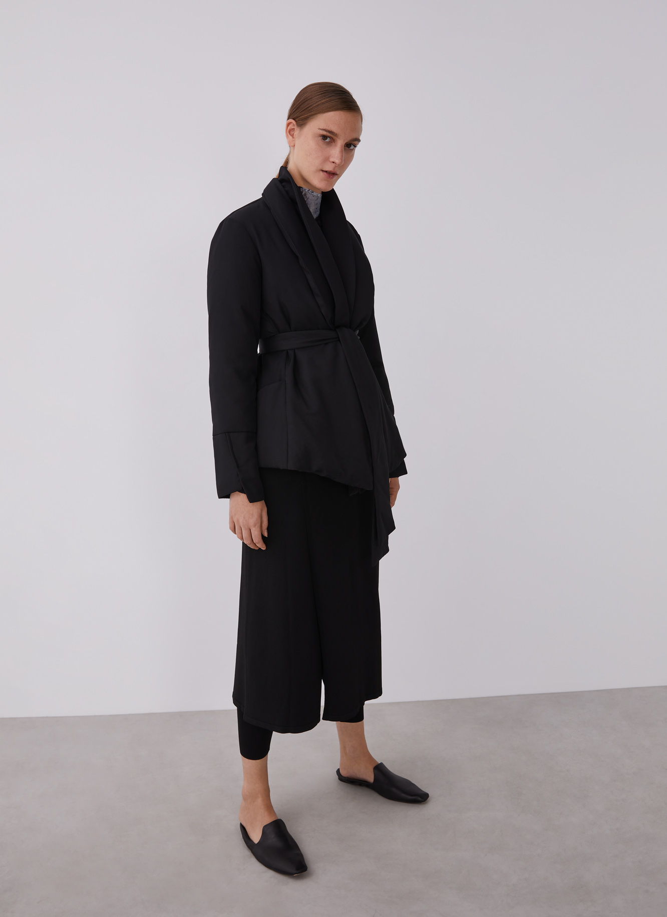 Padded kimono style jacket image number 5