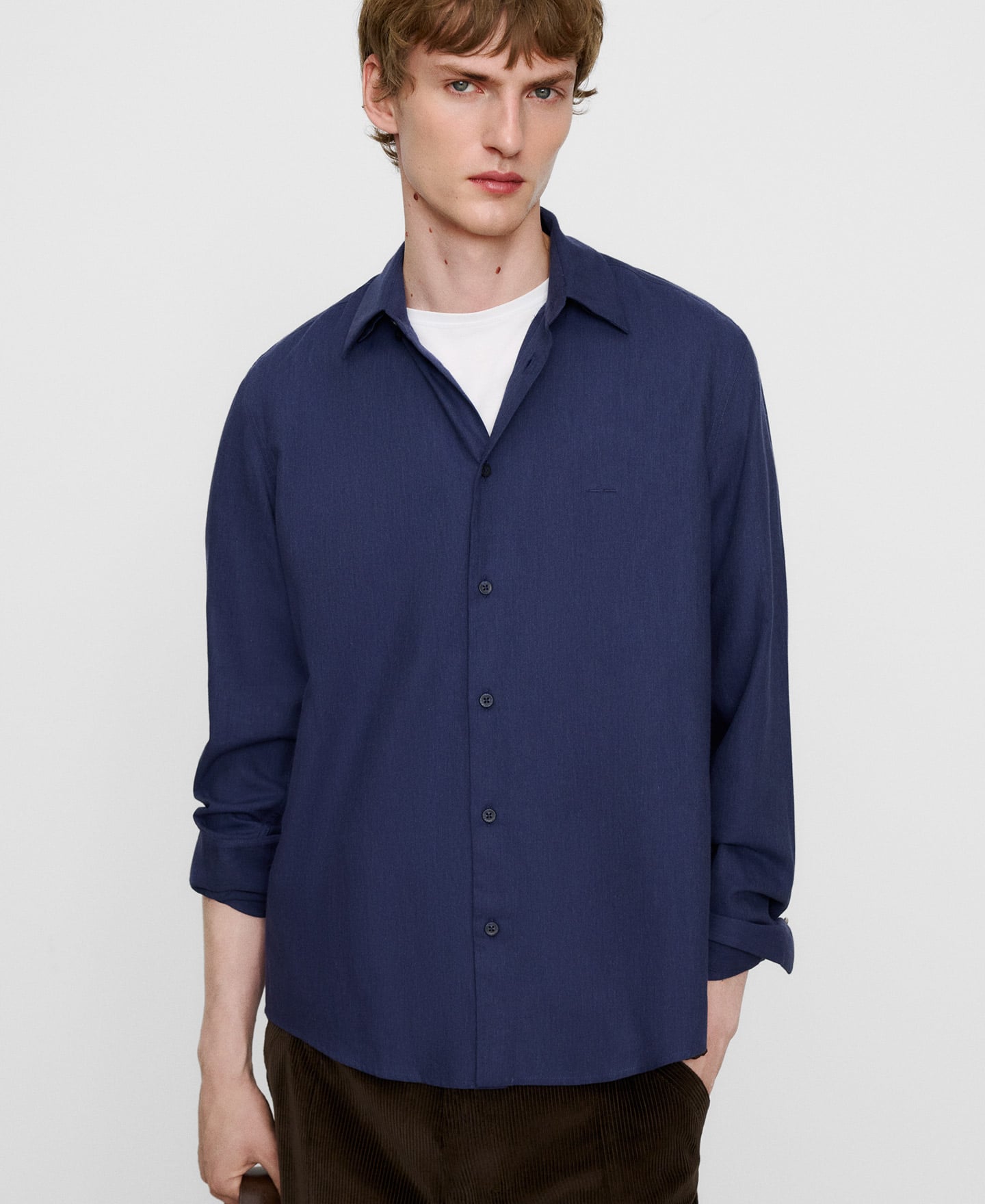 Regular fit spread collar shirt image number 0