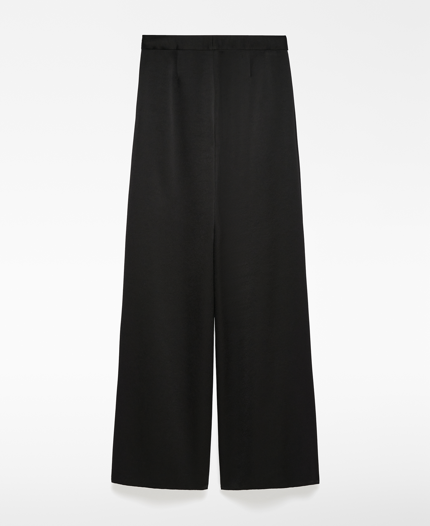 Wide leg satin trousers woman image number 5