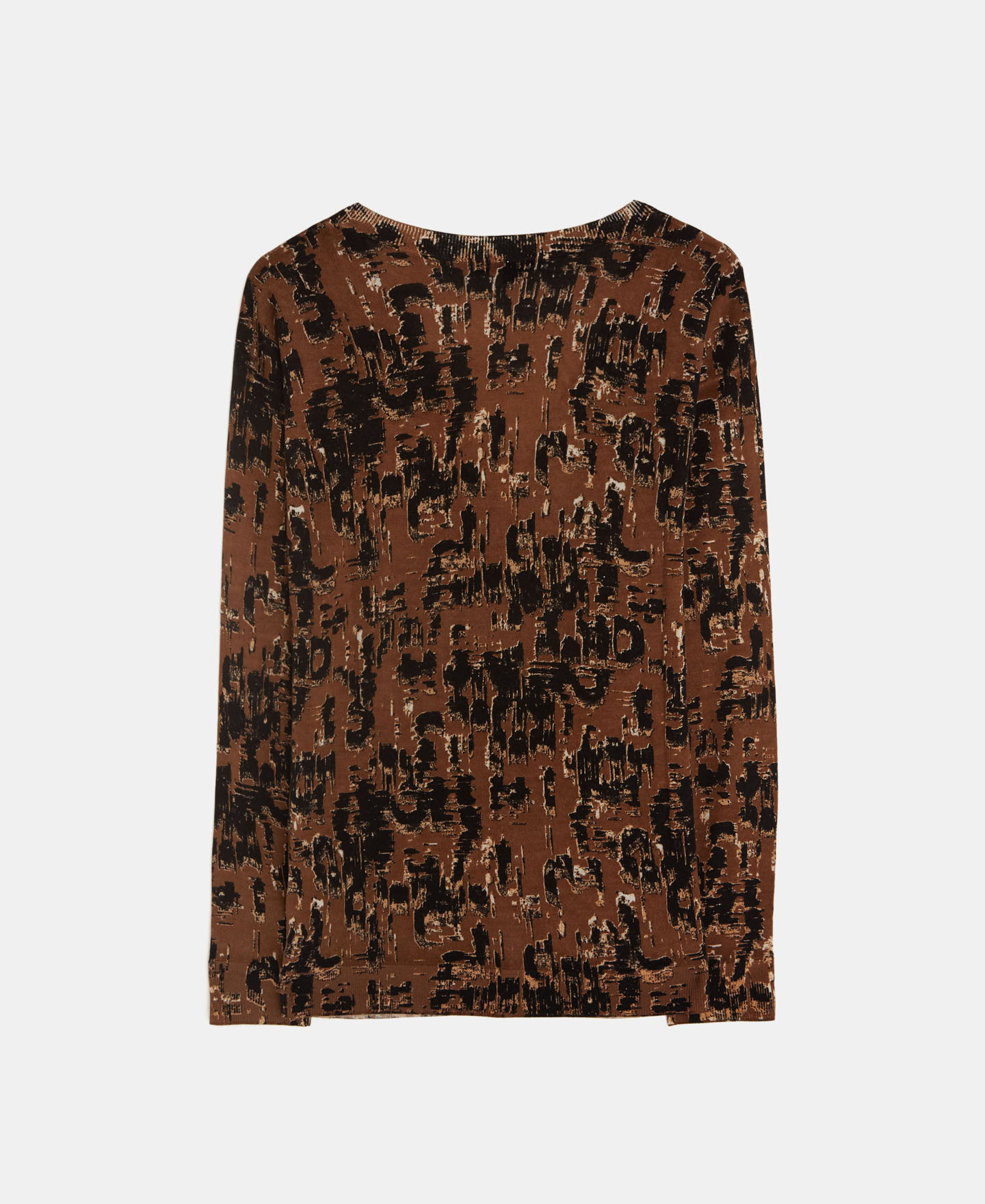 Merino wool printed sweater image number 5