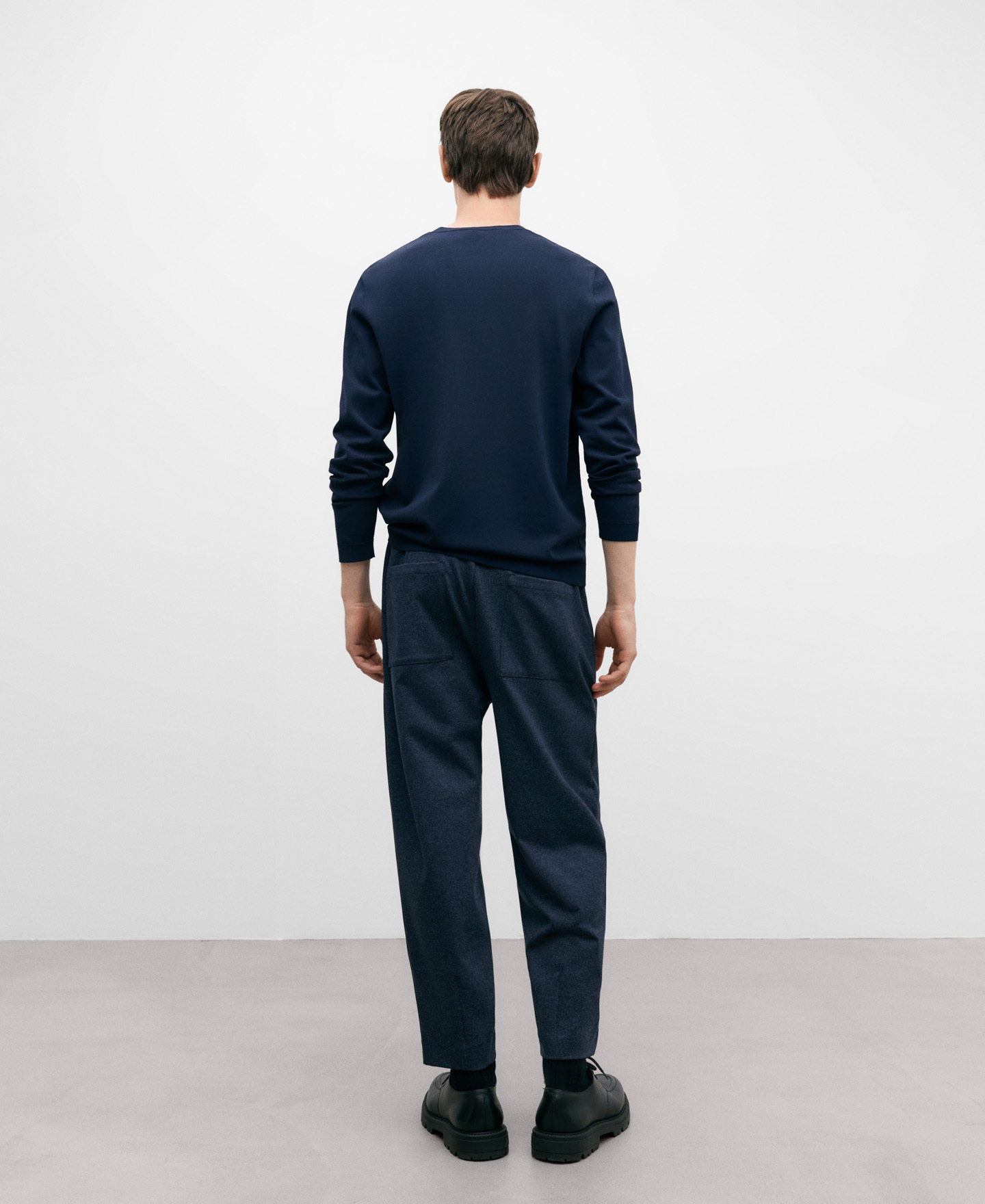 Elasticated waist tailored trousers image number 2