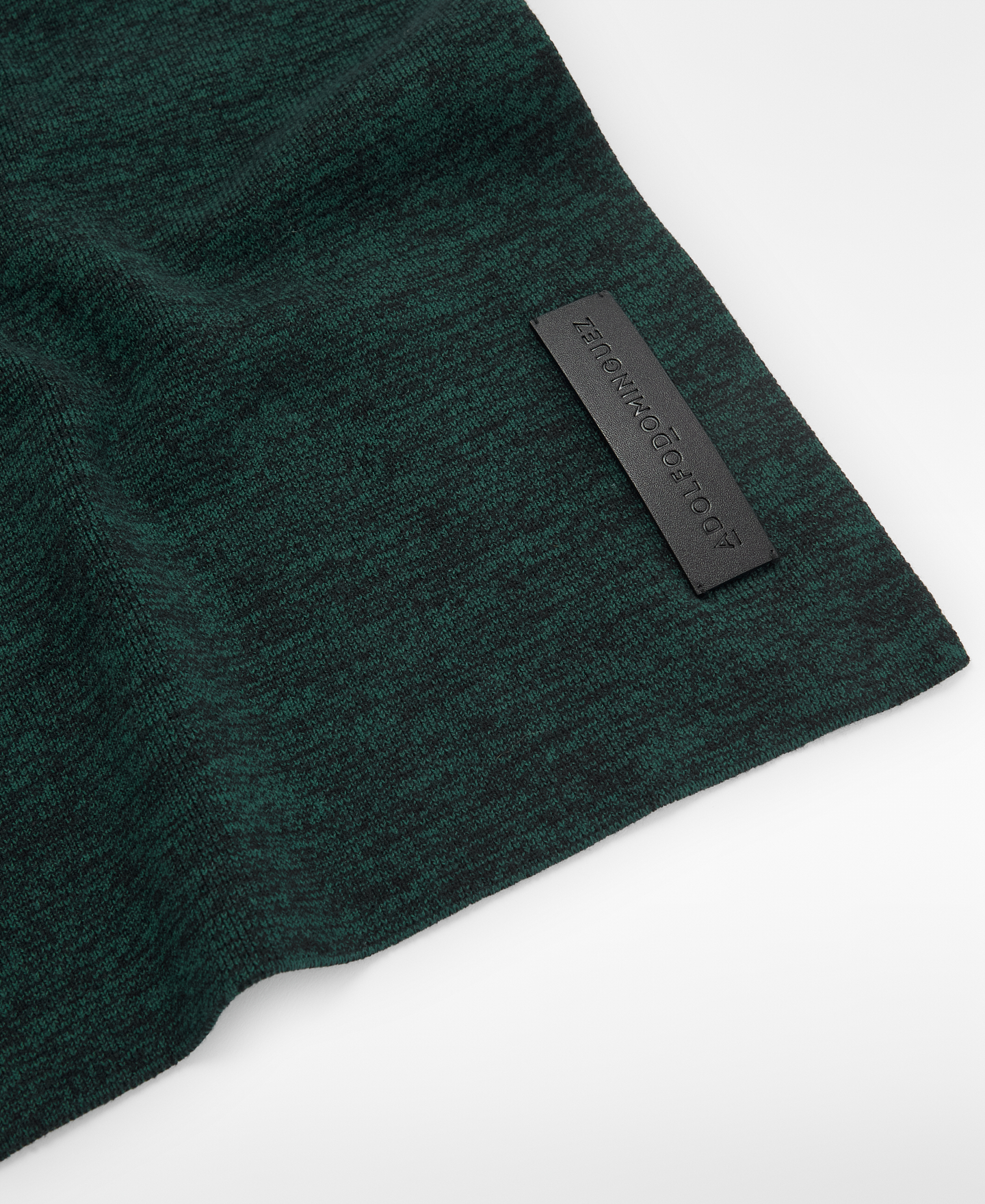 Cotton plain-knit scarf image number 2