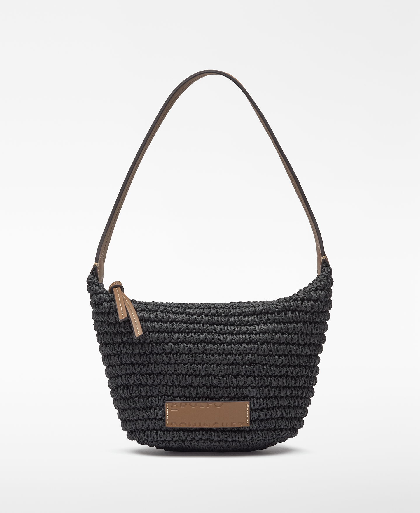 Bolso de hombro papel trenzado mujer image number 0