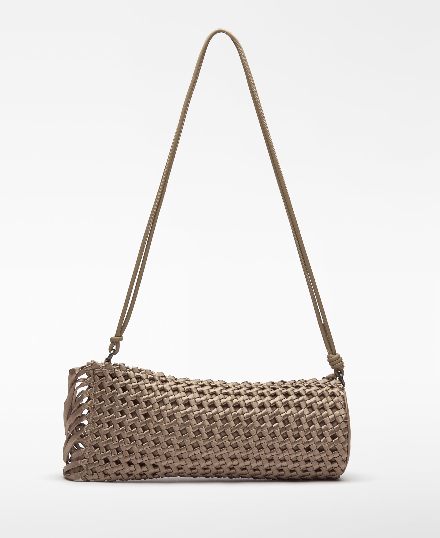 Bolsa de cocktail em tecido trançado para mulher image number 1