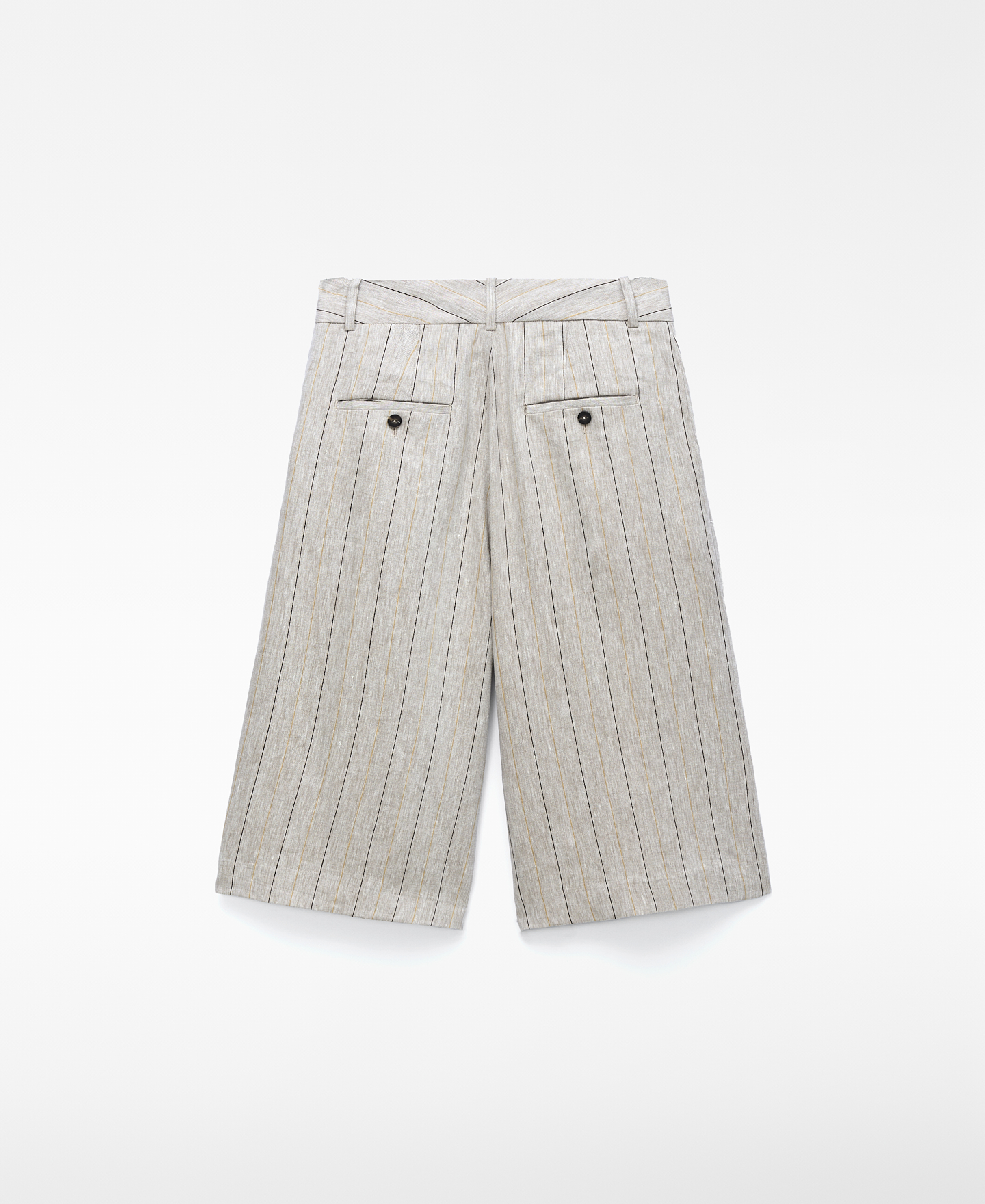 Bermuda recta rayas lino europeo image number 5