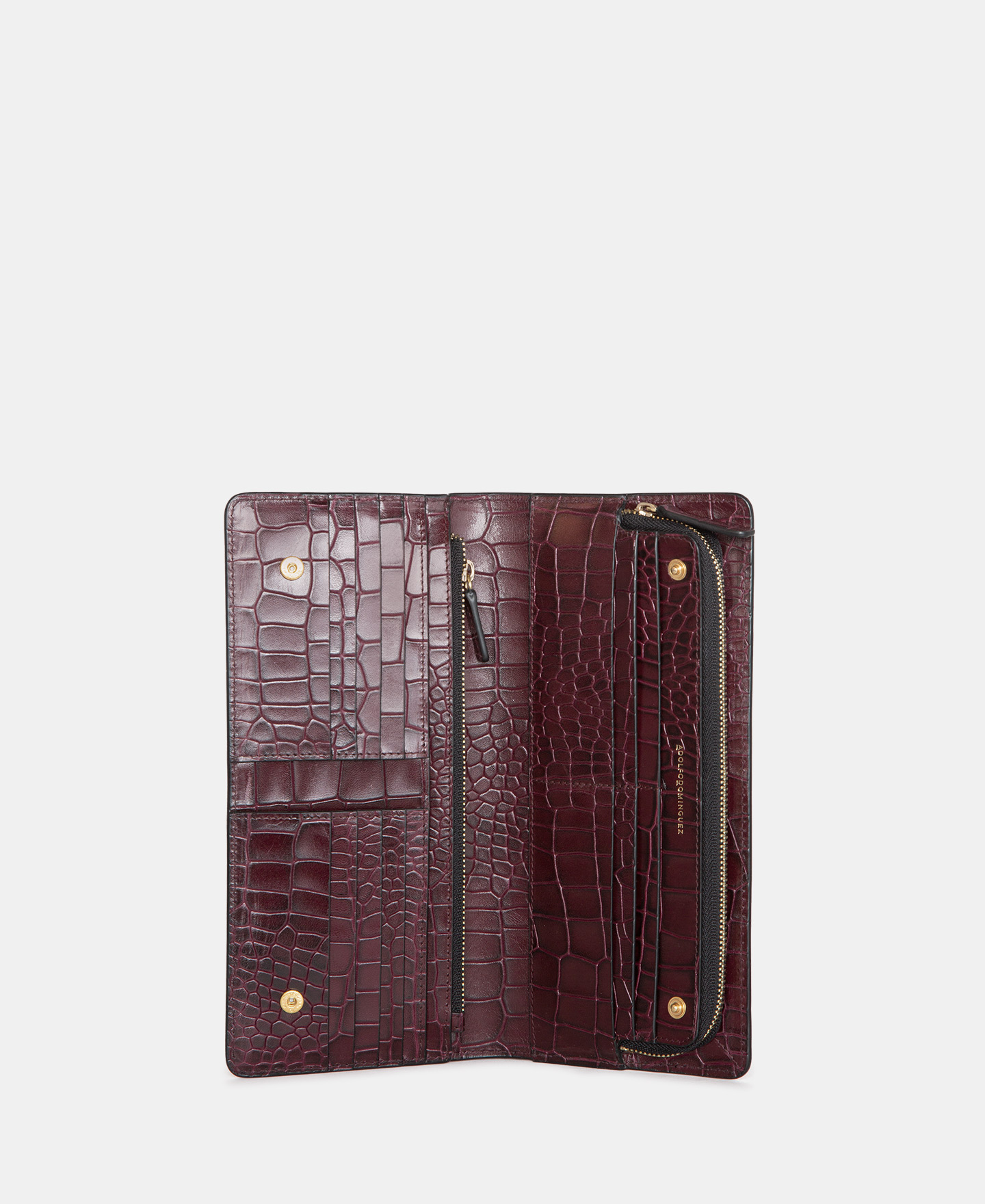 Billetera en piel efecto cocodrilo image number 2