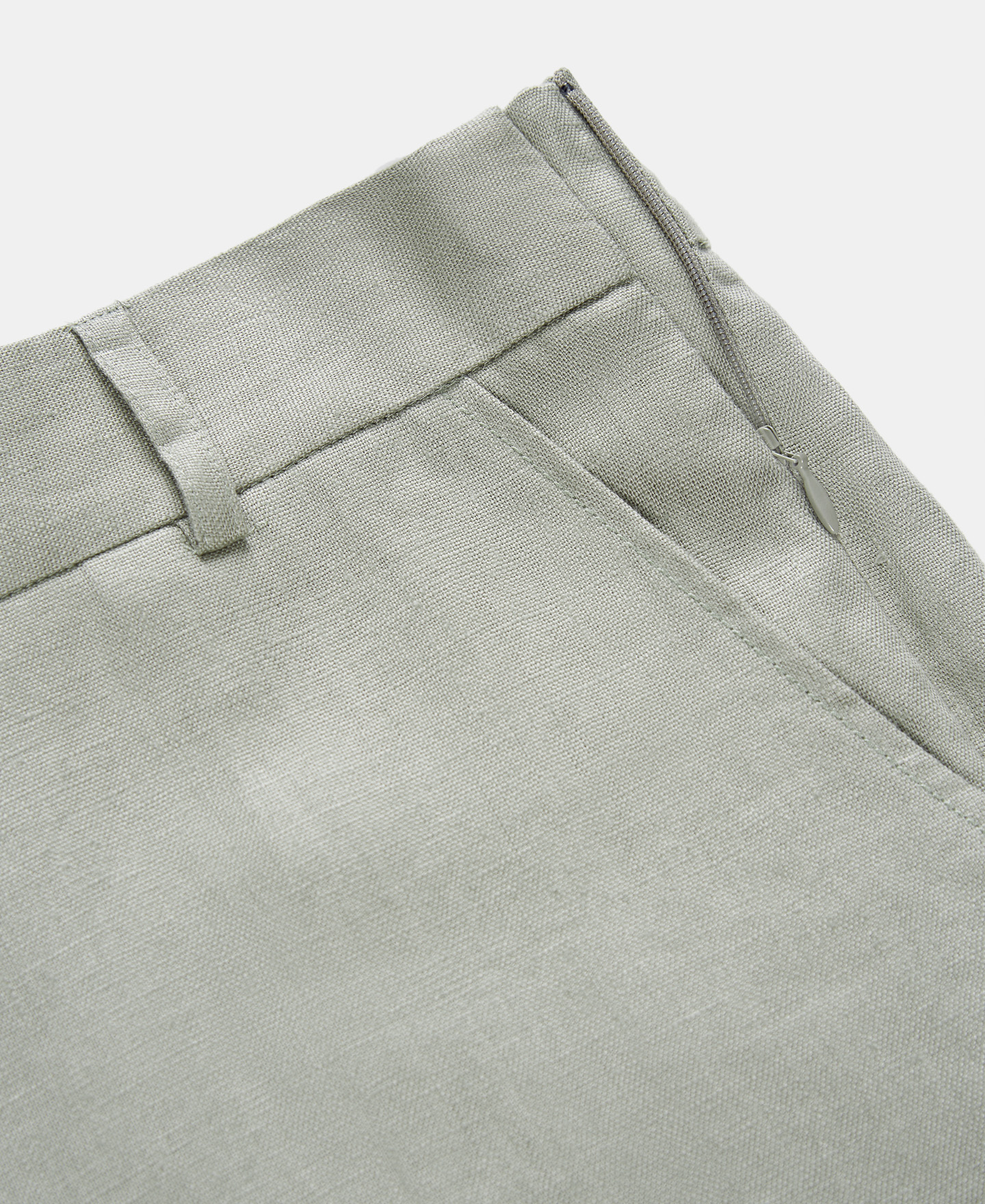 Green linen trousers image number 6